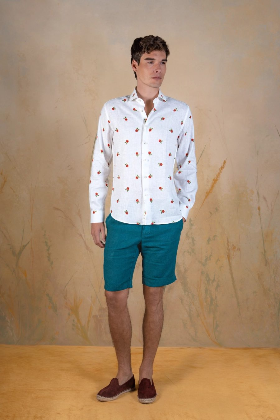 Granade linen shirt white - frente