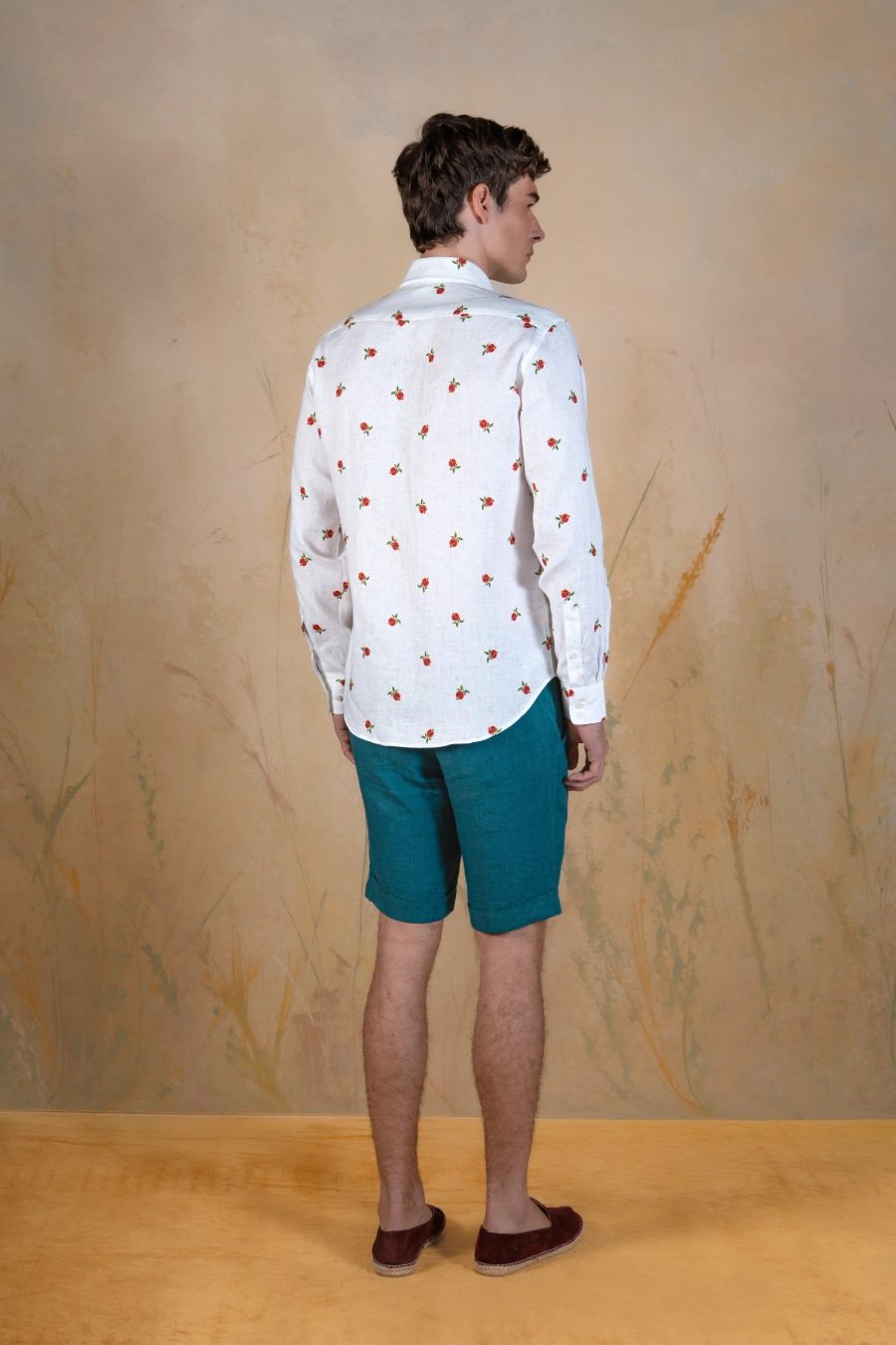 Granade linen shirt white - espalda