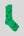 green and navy monkey sock