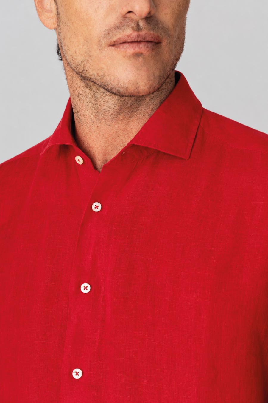 Camisa de lino para hombre amarillo frutas