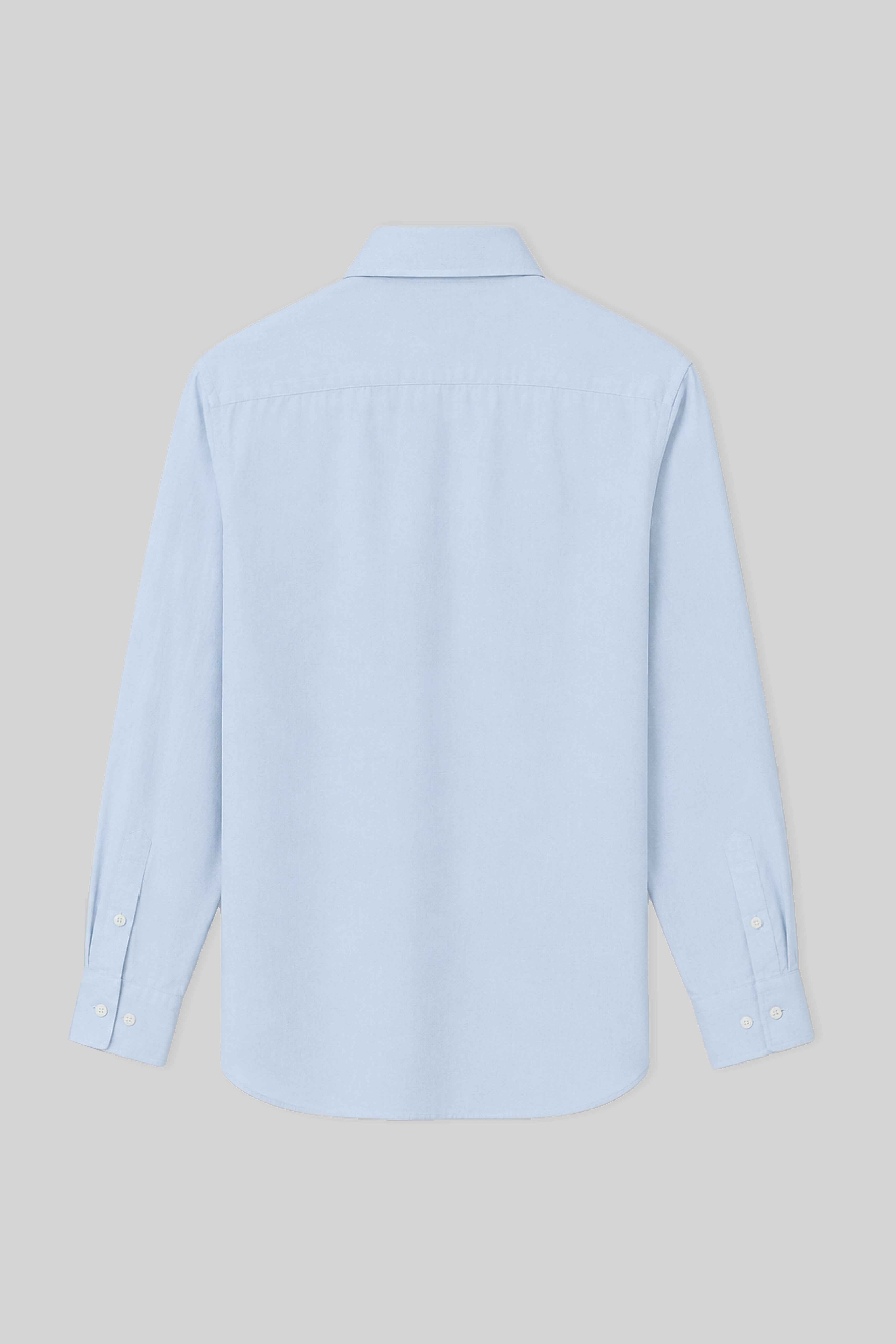 Men's linen shirt ice melt blue