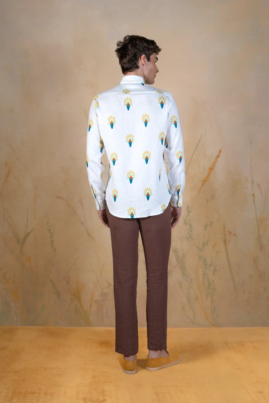 Ortuso linen shirt white