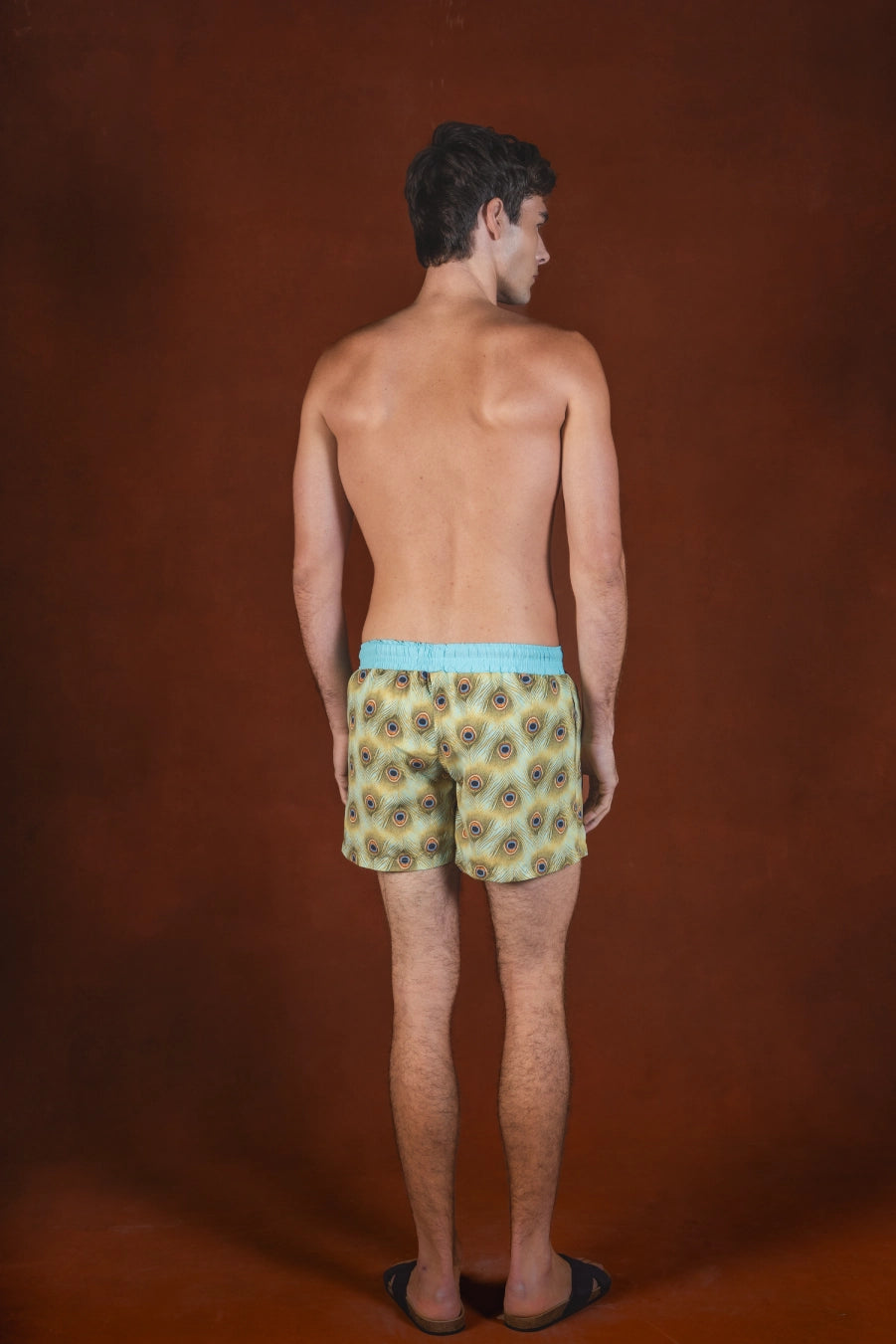Men's Sacre polyester swim trunks