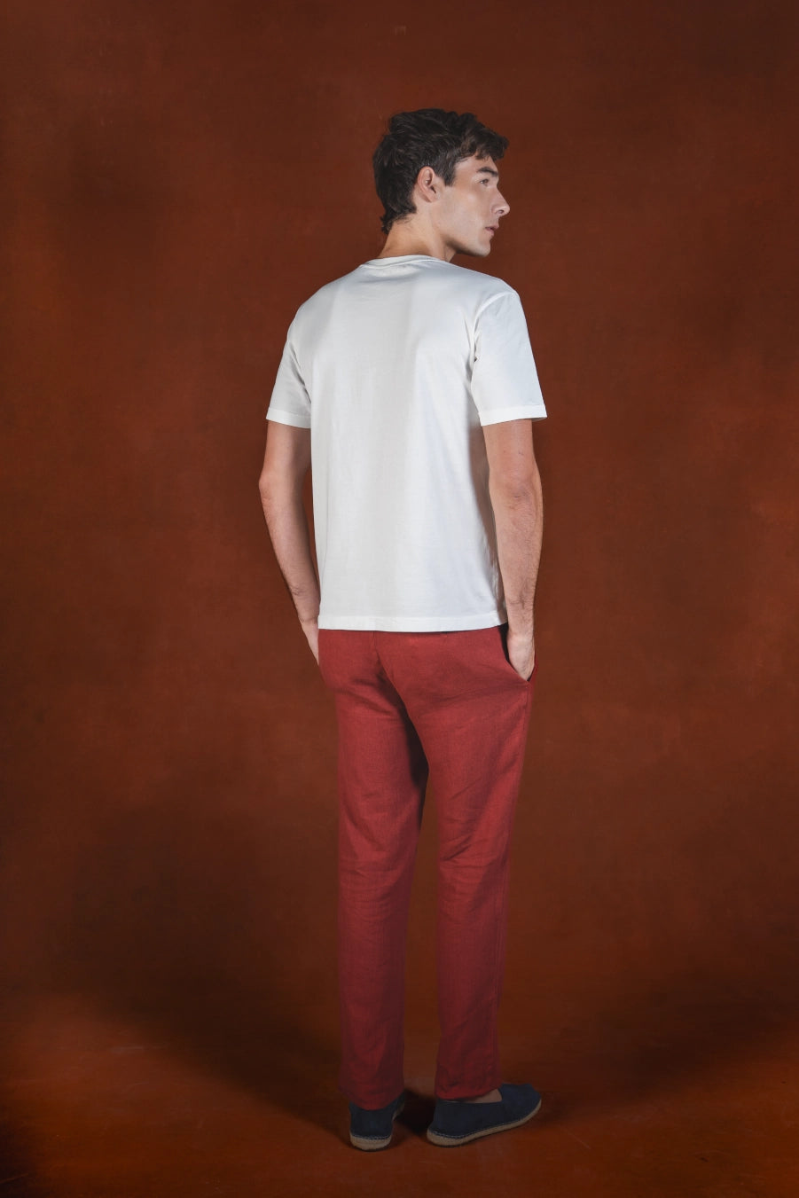Pavone cotton t-shirt white