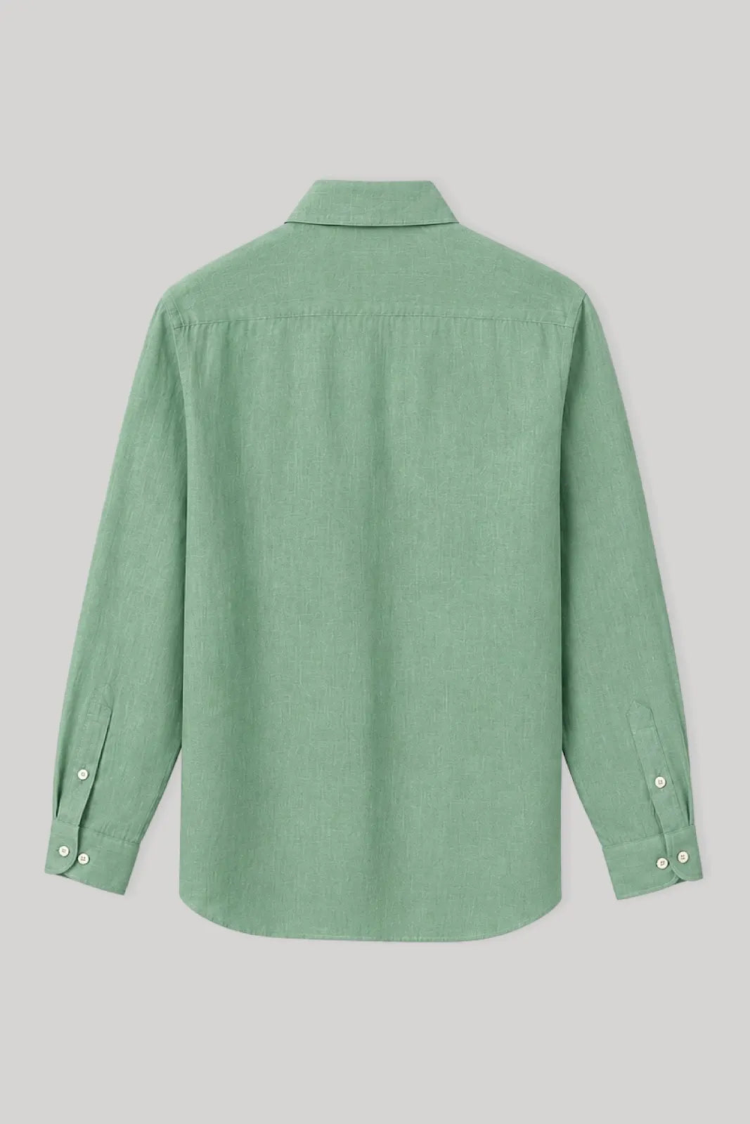 Men's linen shirt ming green