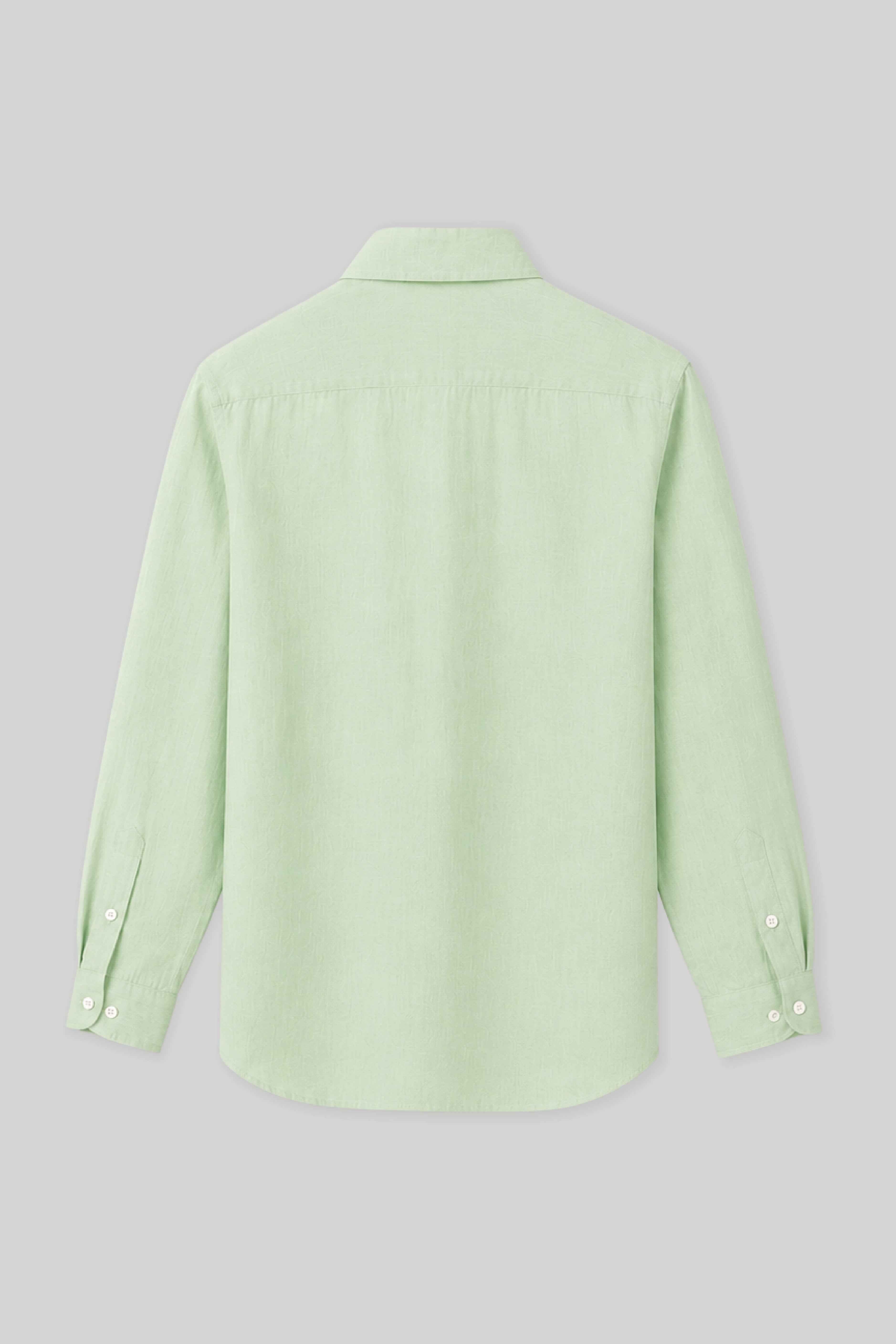 Men's linen shirt ambrosia green