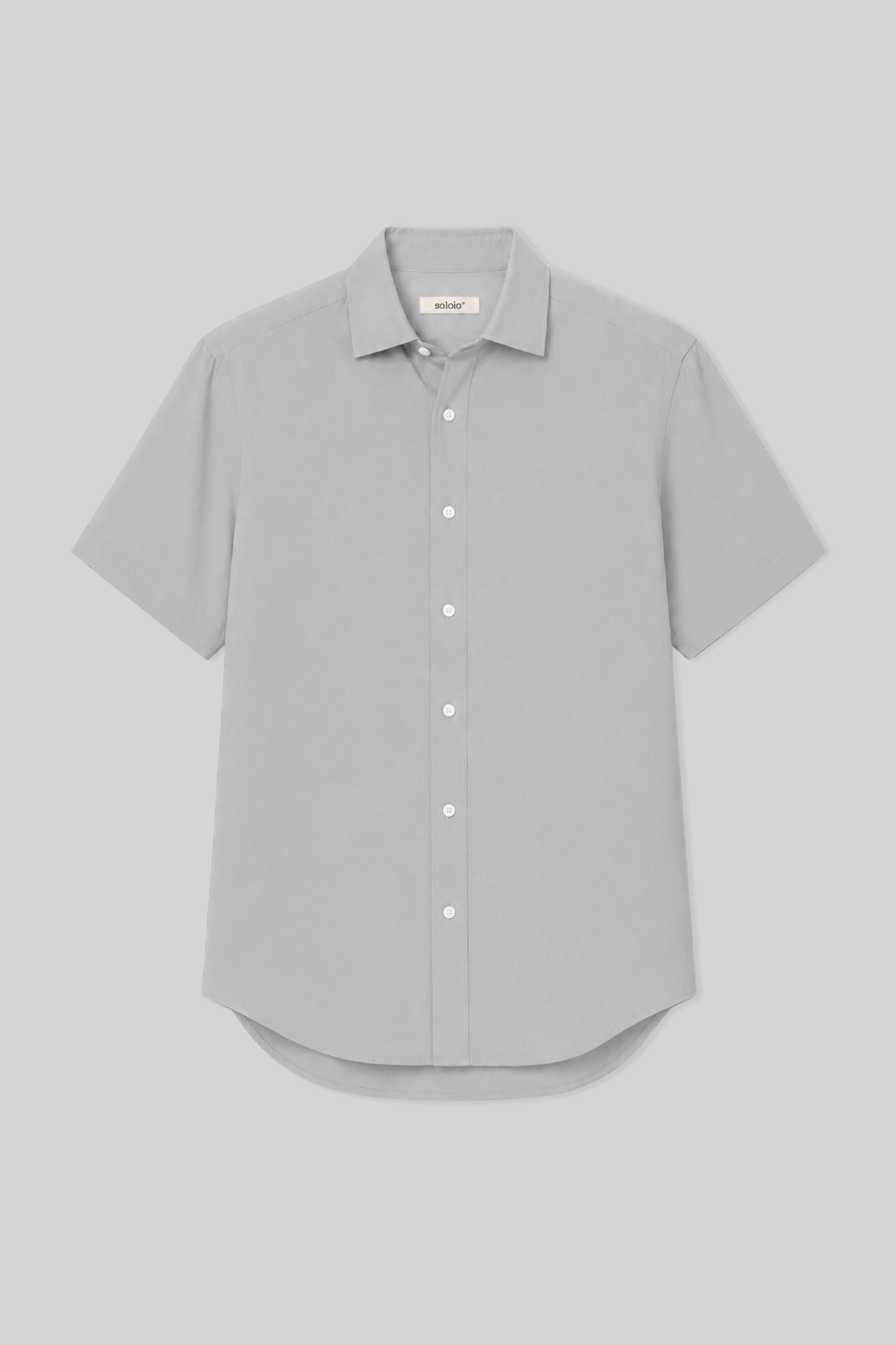 Men's linen shirt icy gray