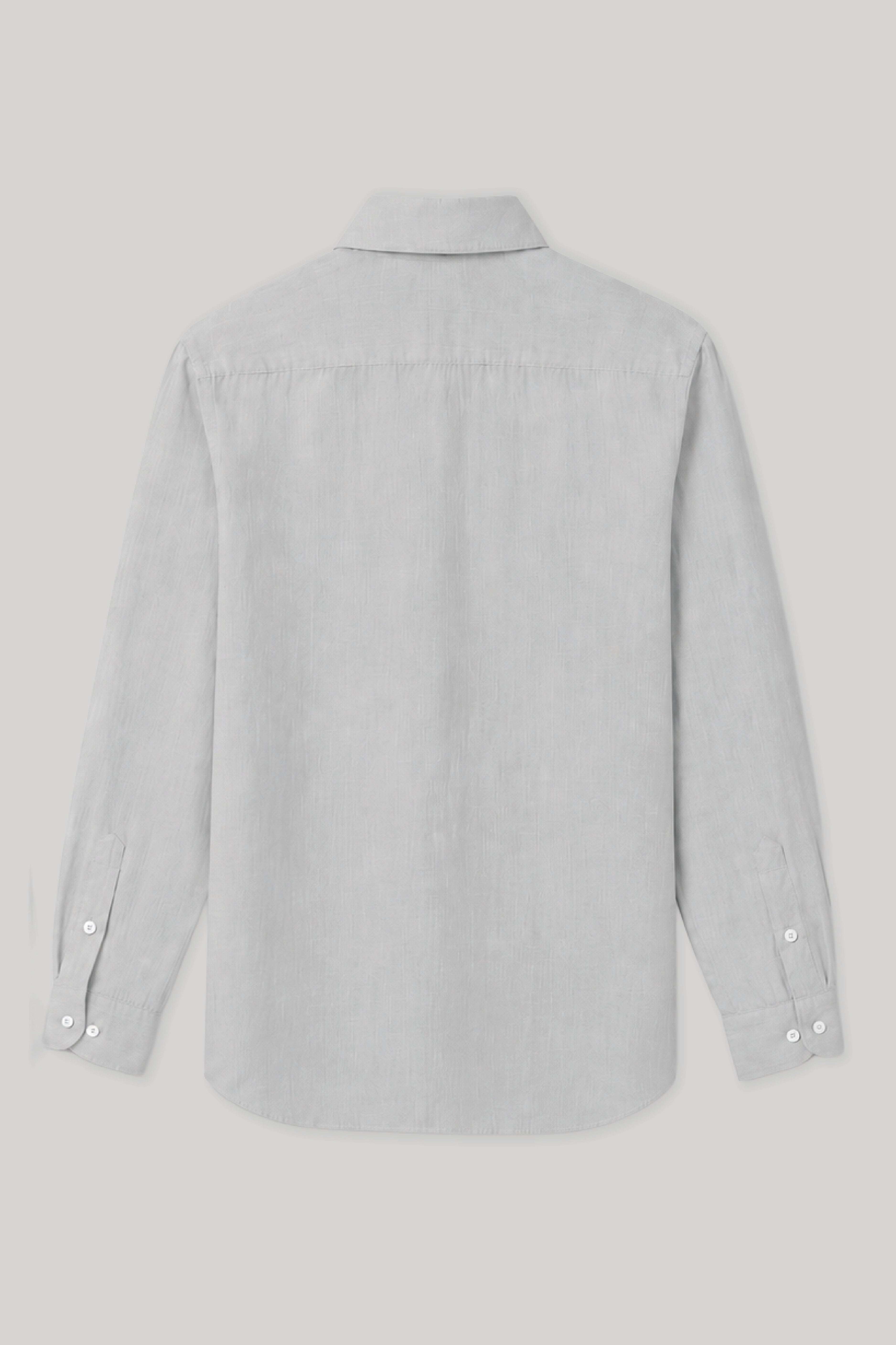Men's linen shirt icy gray