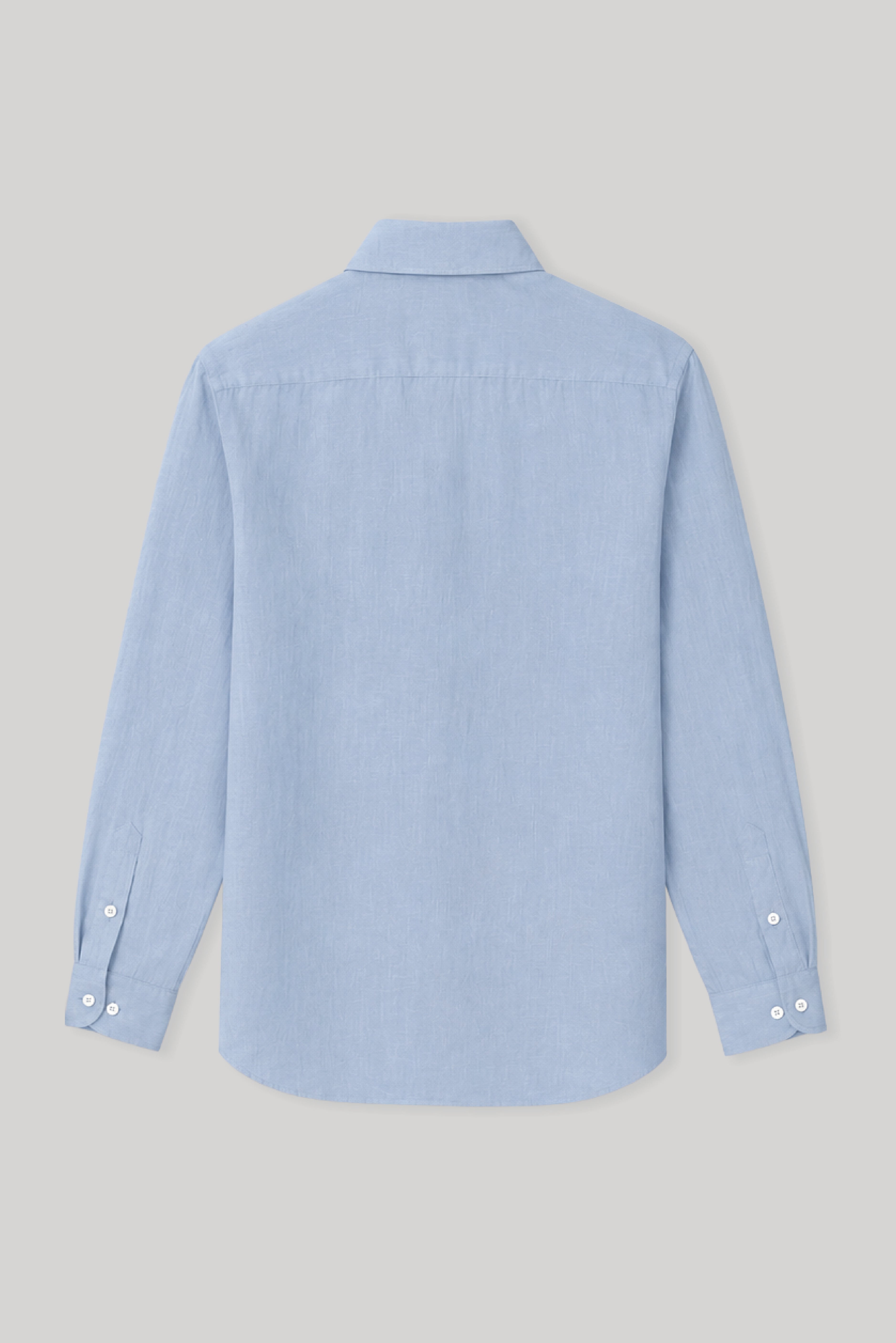 Men's linen shirt skyway blue