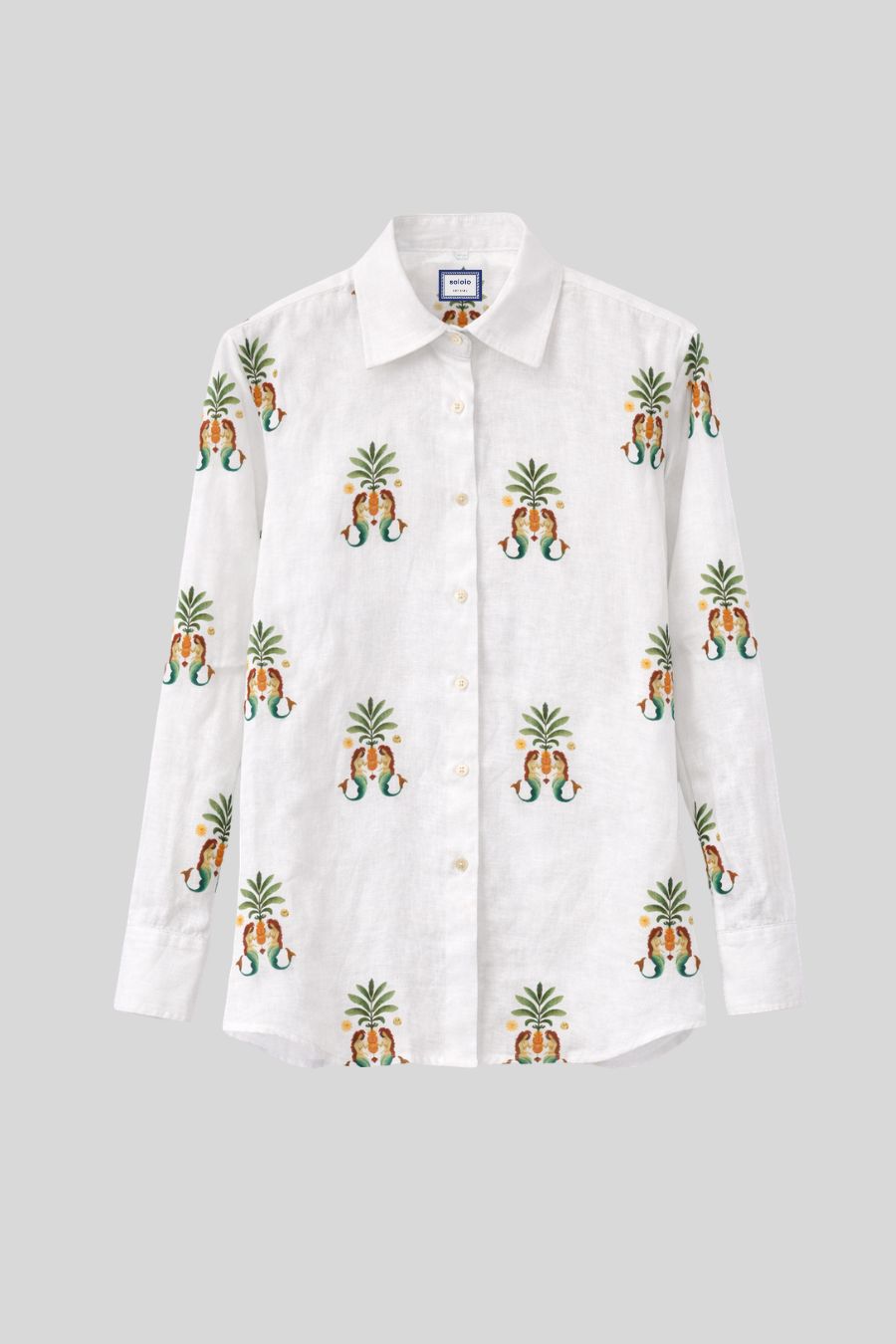 Women's shirt linen nerida white