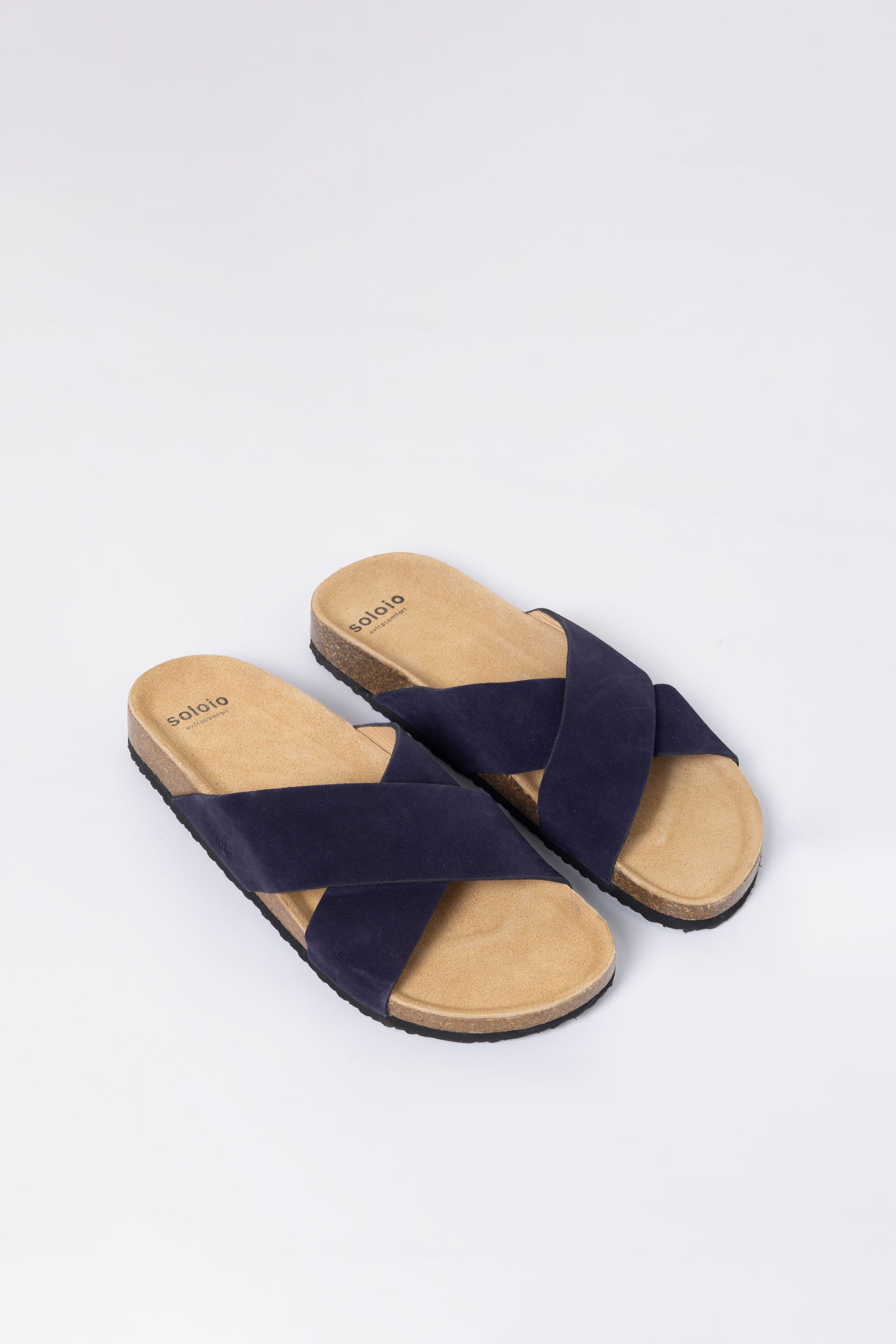 men’s crossed navy sandal
