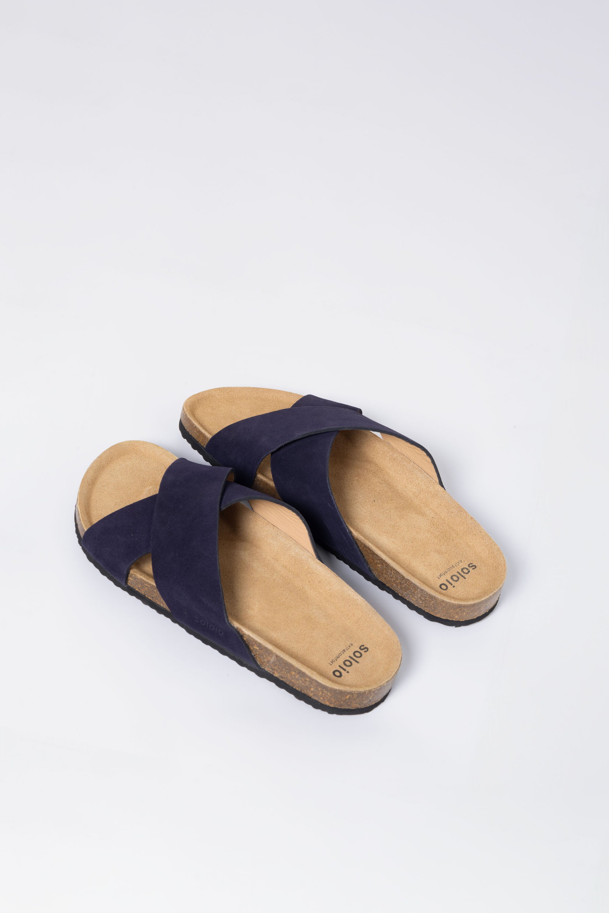 men’s crossed navy sandal