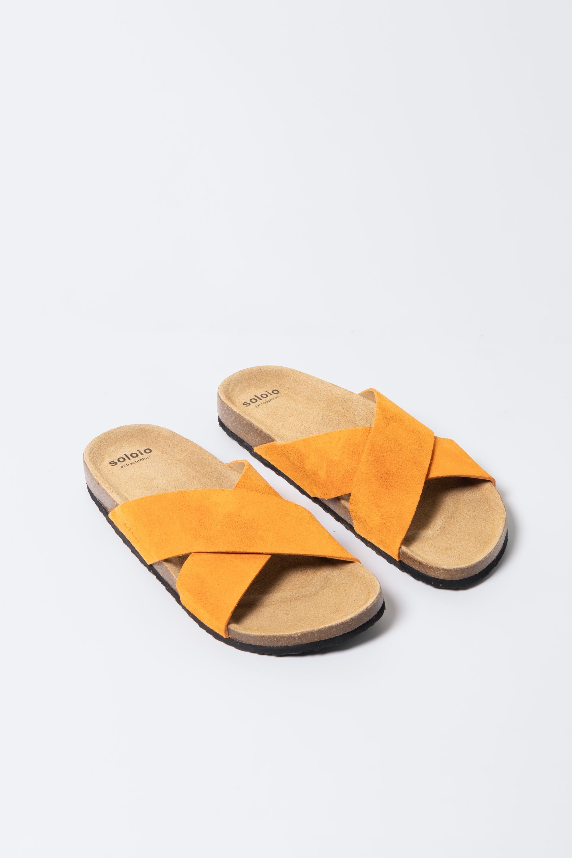 men’s crossed tangerine sandal