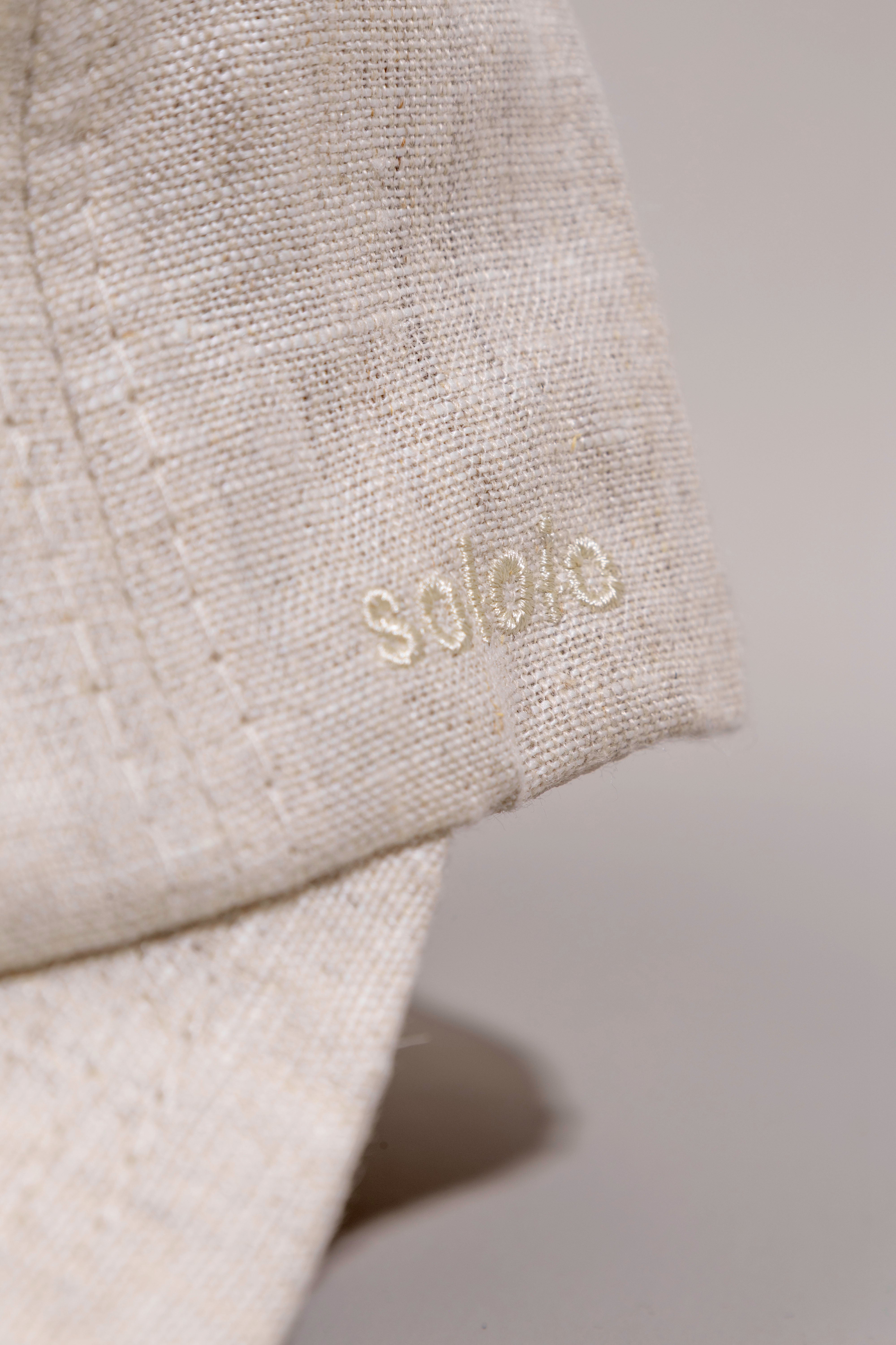 Men's linen cap nemo embroidered
