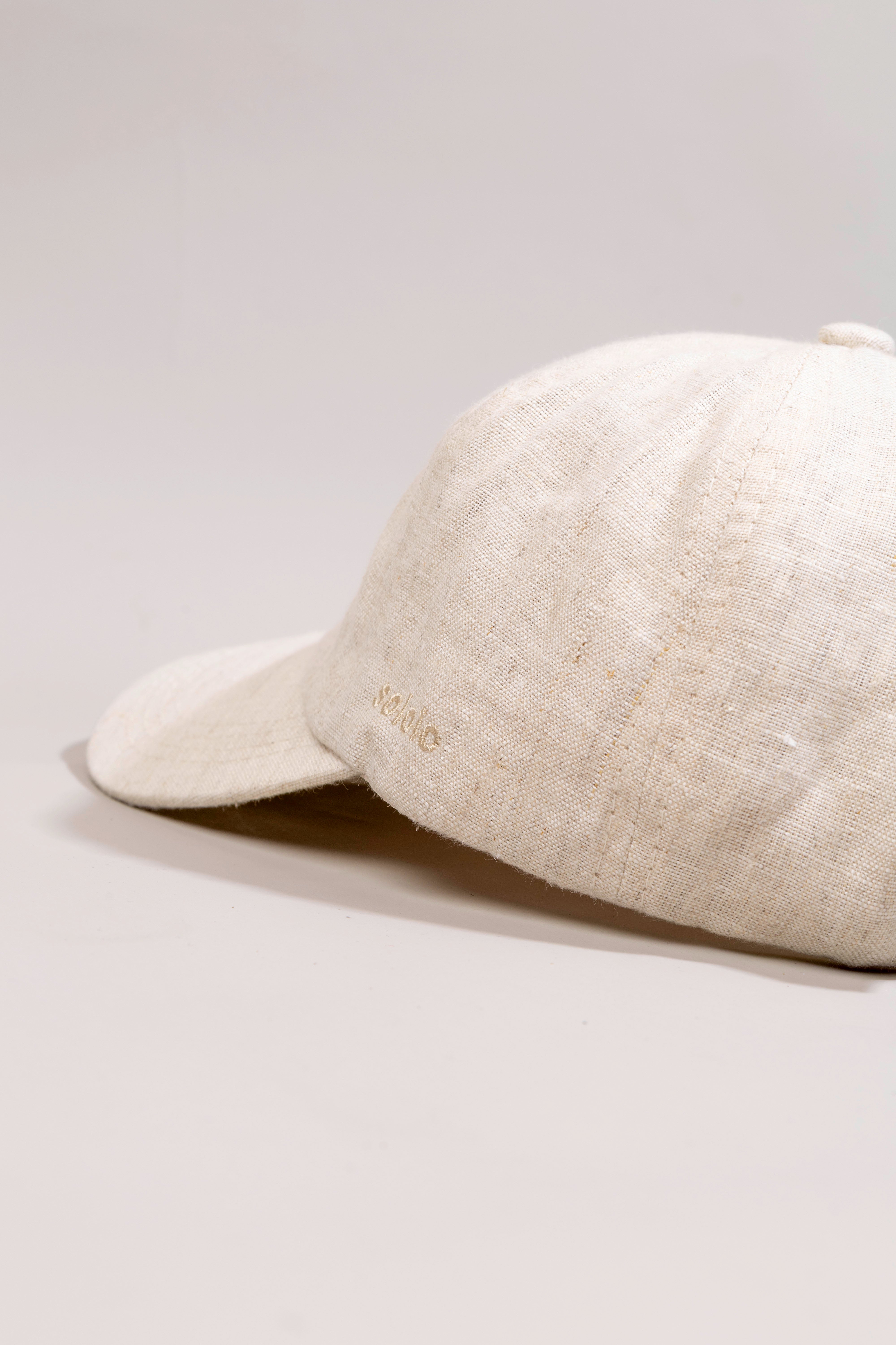 Men's linen cap nemo embroidered
