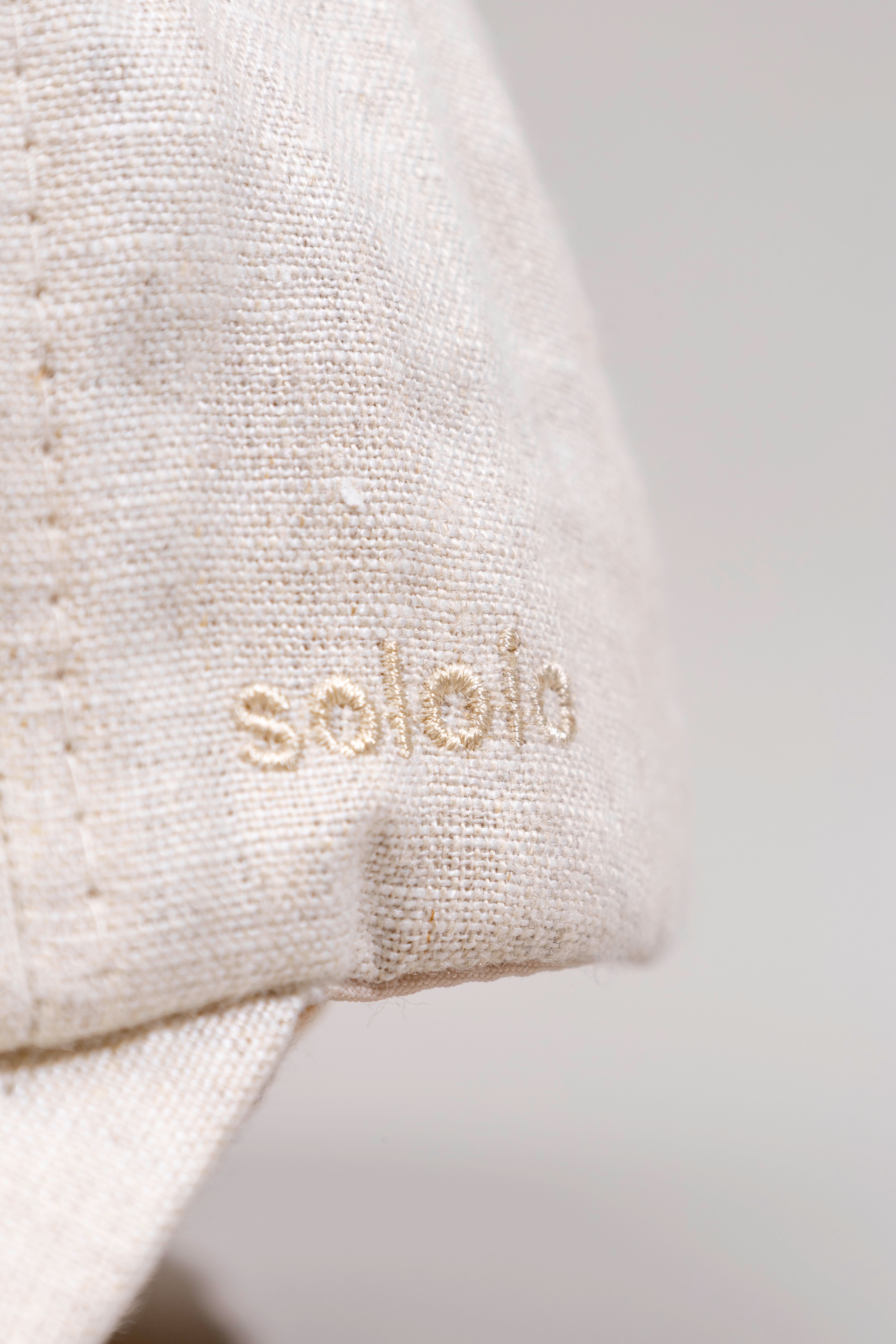 Gorra lino para hombre beige