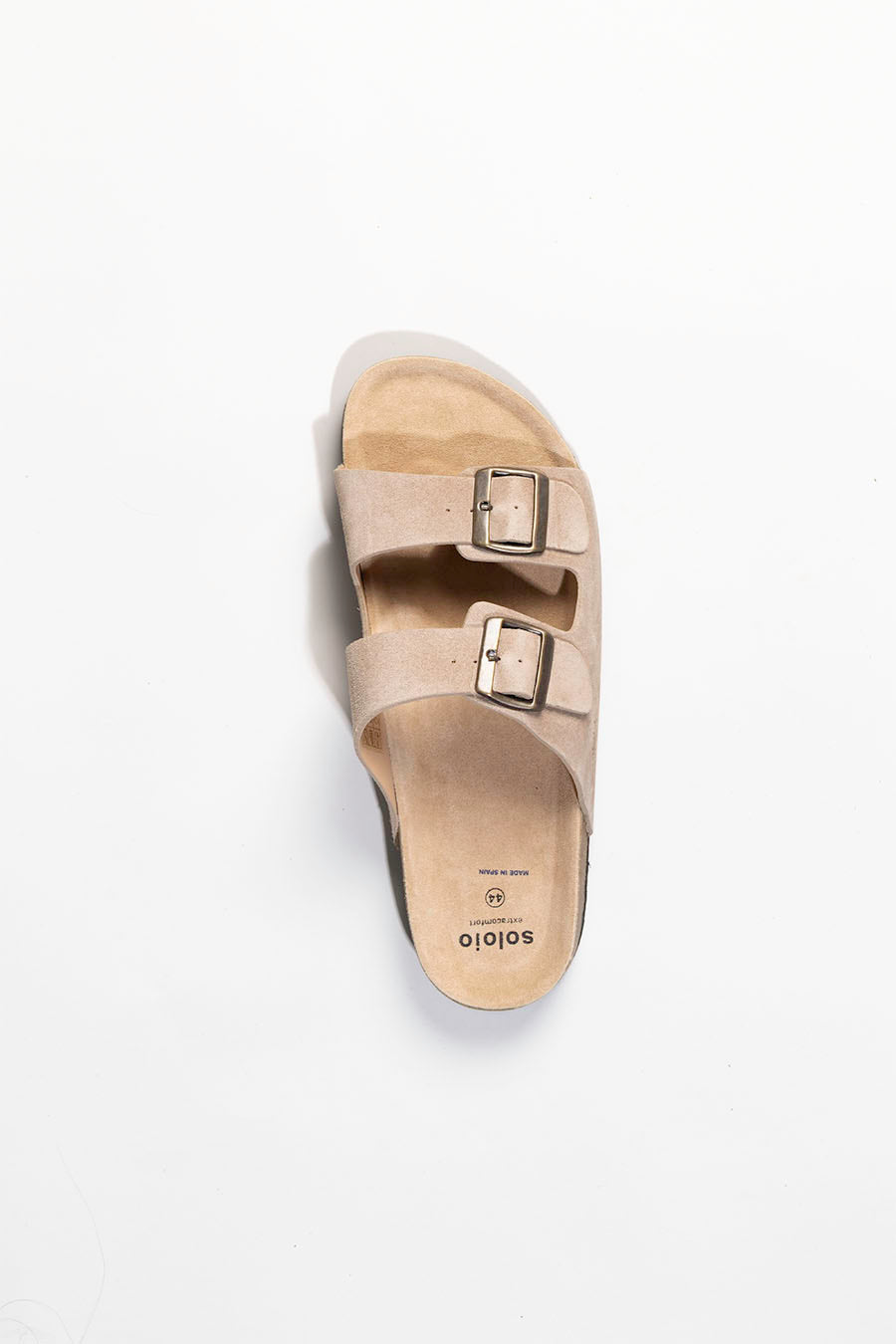 Men's buckle sandal taupe