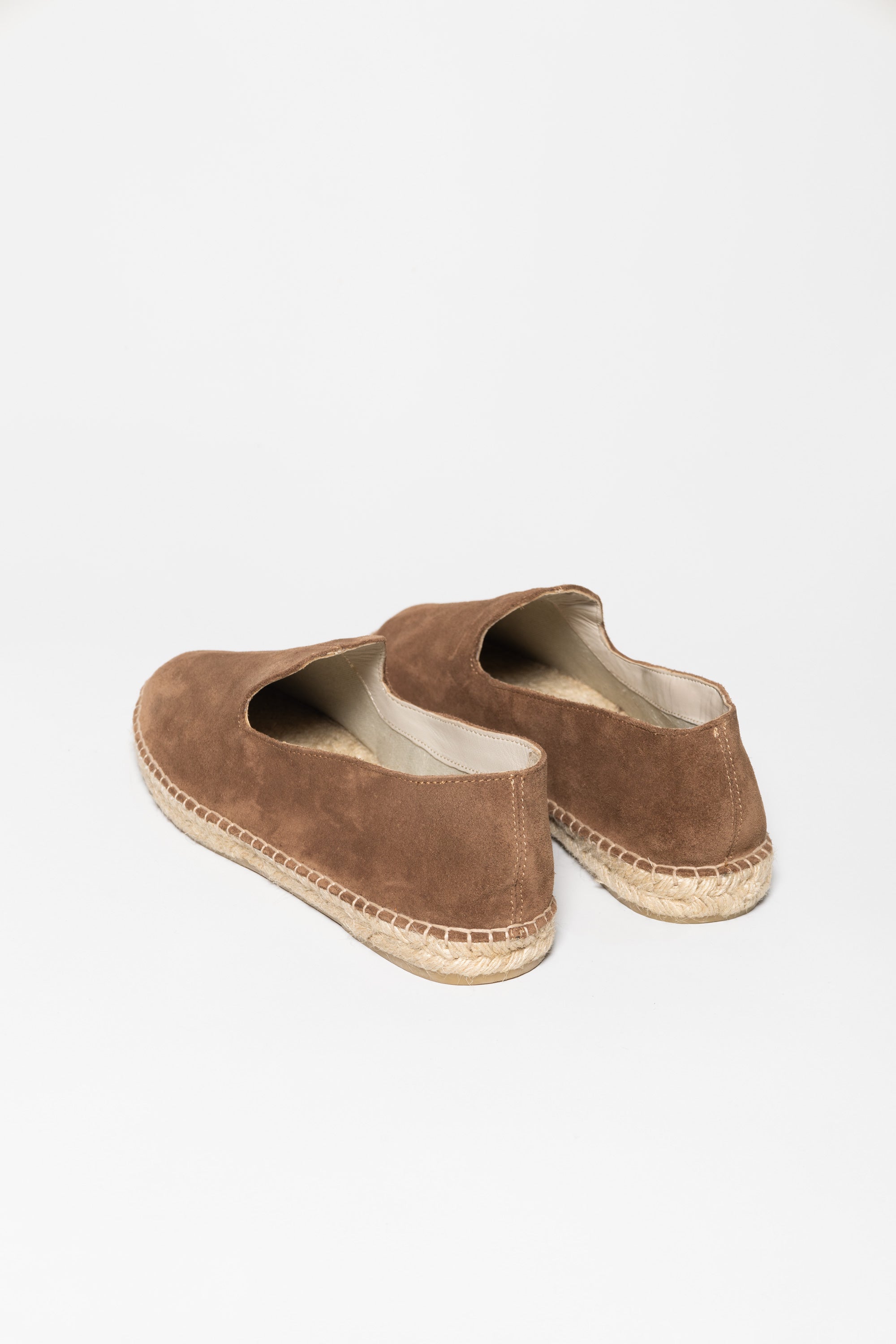men’s leather espadrille stone