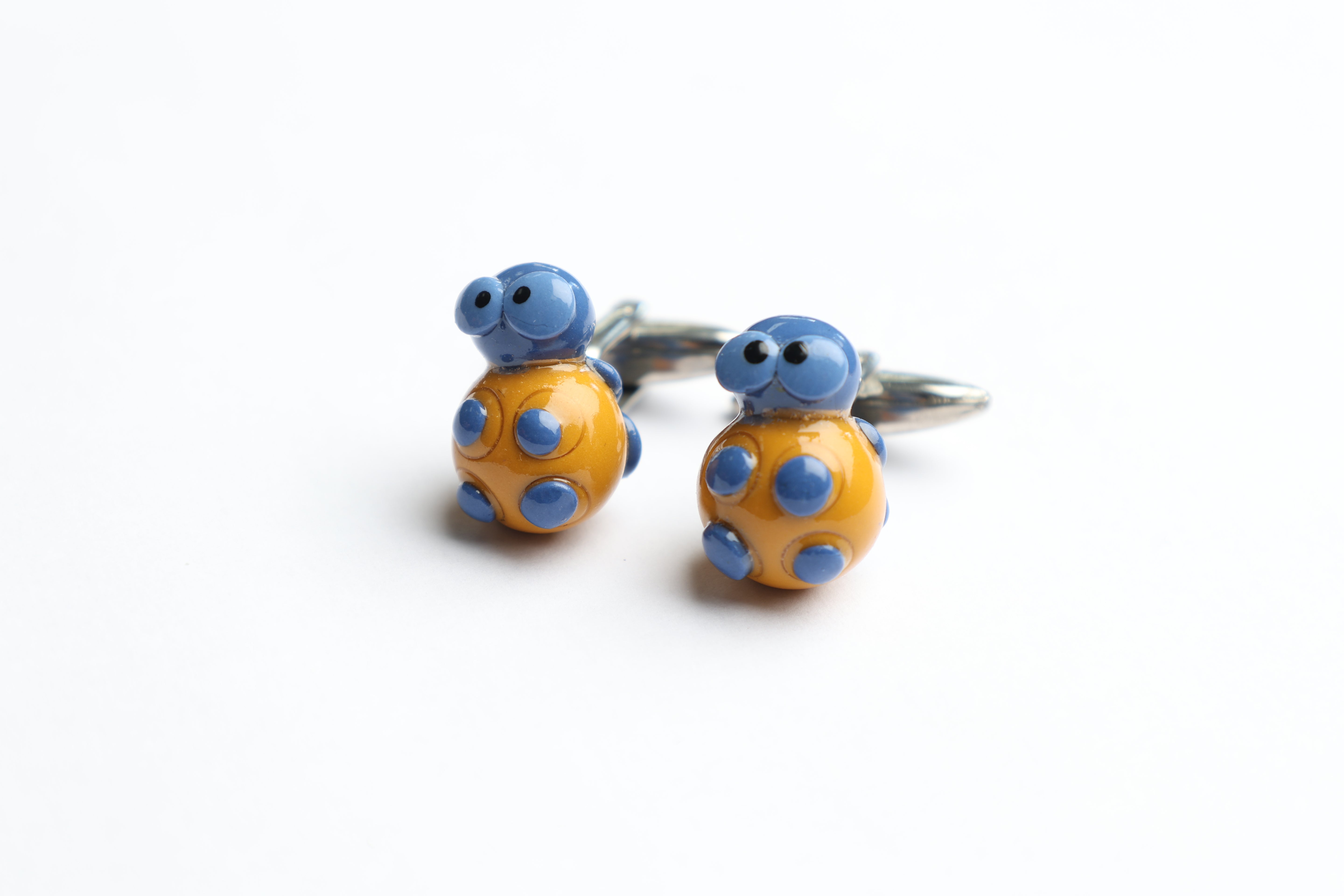 men’s twin turtles resin cufflinks