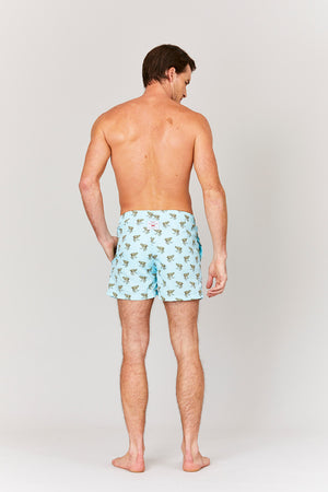 swimsuit frogs turquoise - soloio