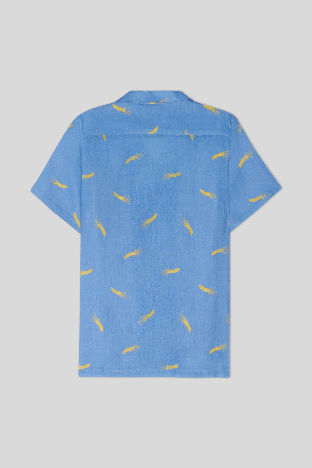 camisa de lino para hombre acqua