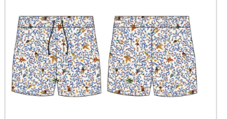men’s swim trunk delphos white