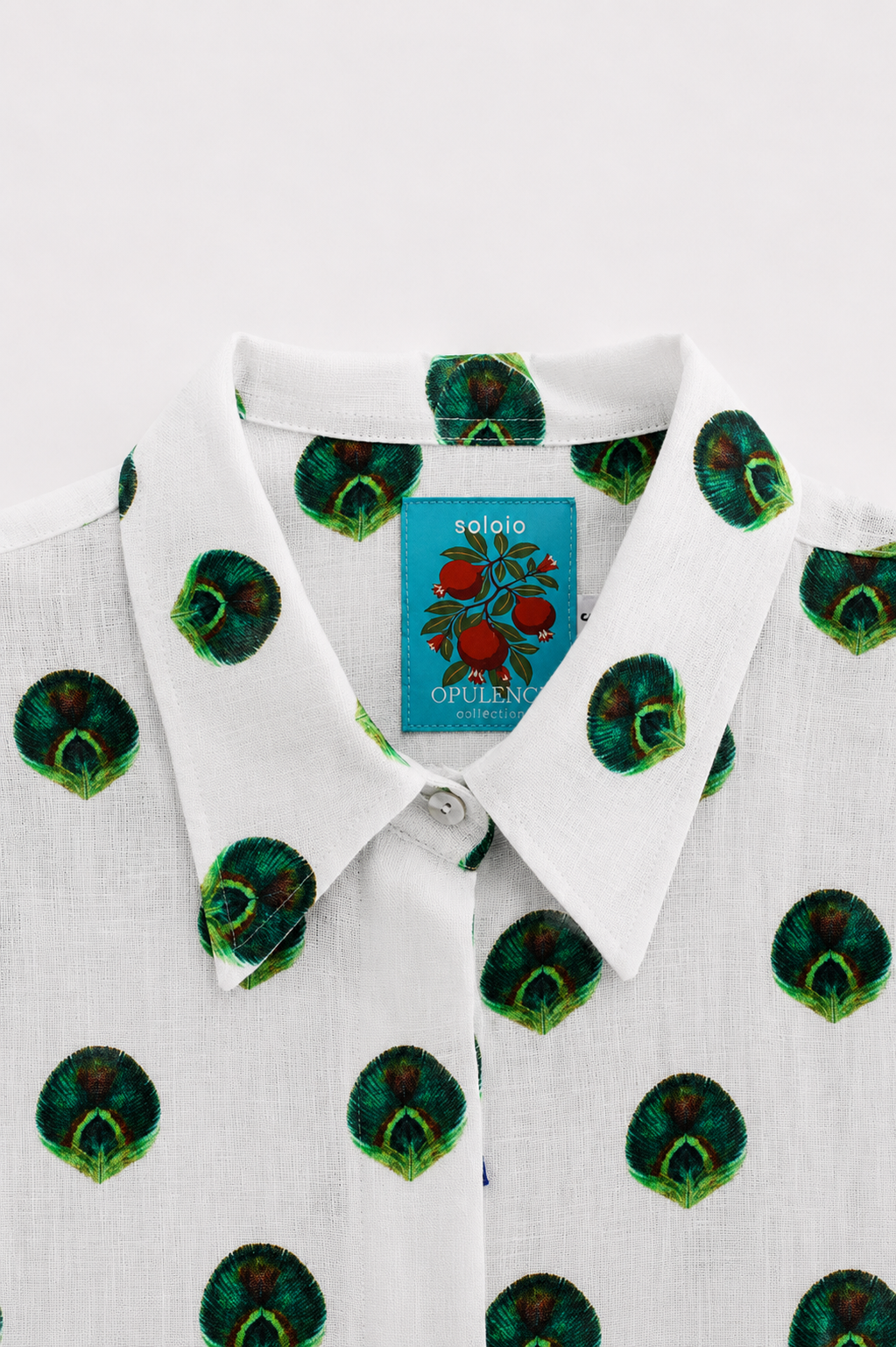 Women's Ventaglio linen shirt blue