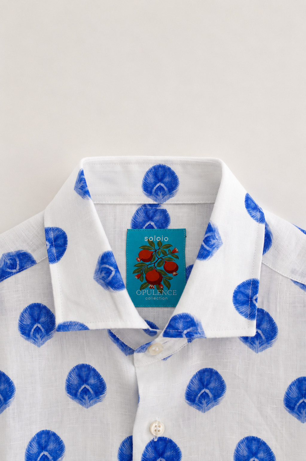 Men's Ventaligo linen shirt blue