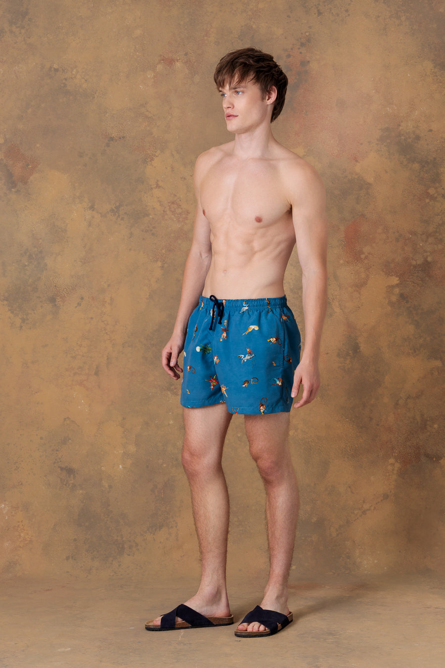 Bañador azul para hombre delphos