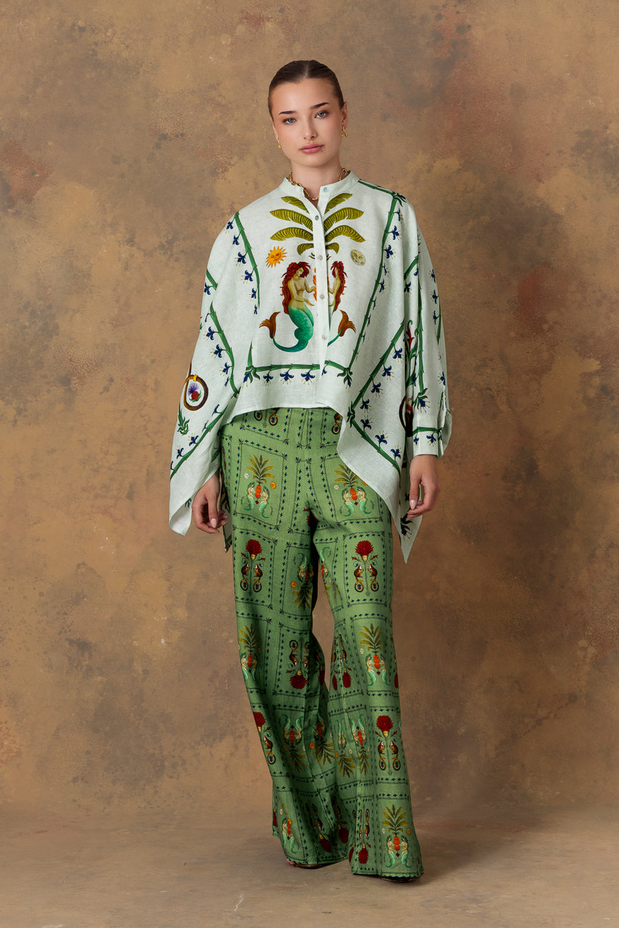 Women's blouse dionisio light green