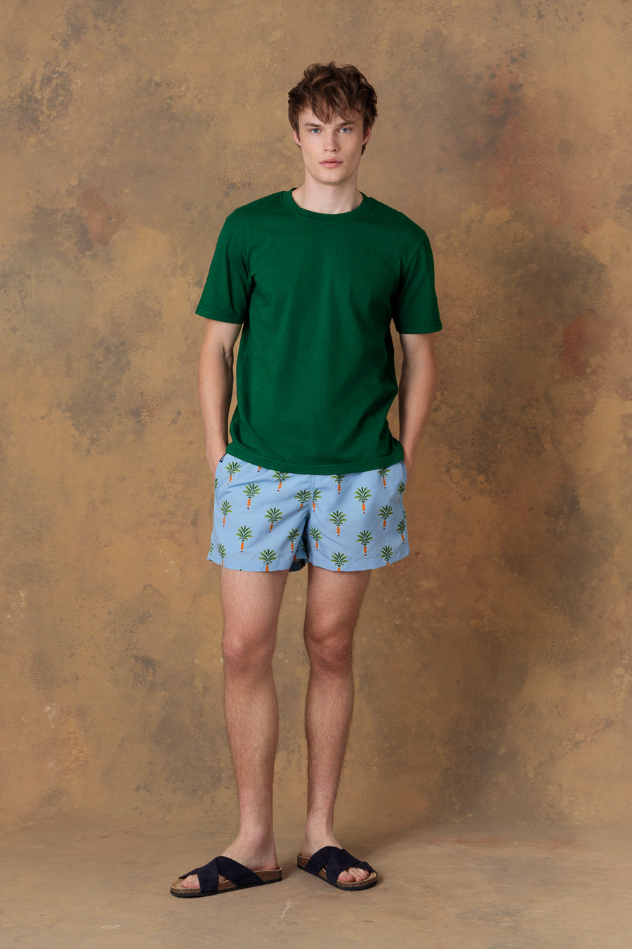 Men's cotton t-shirt orfeo green