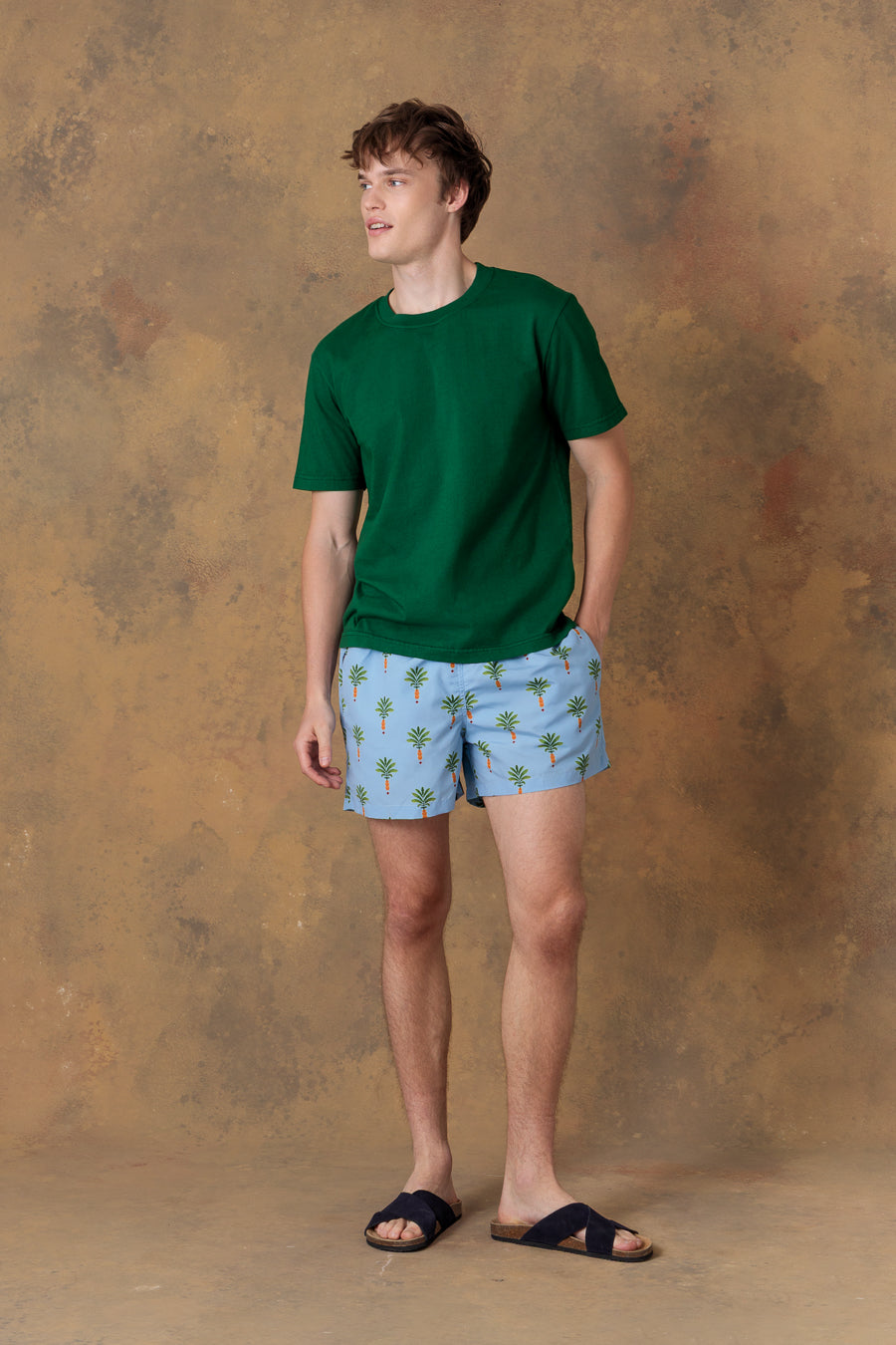 Men's cotton t-shirt orfeo green