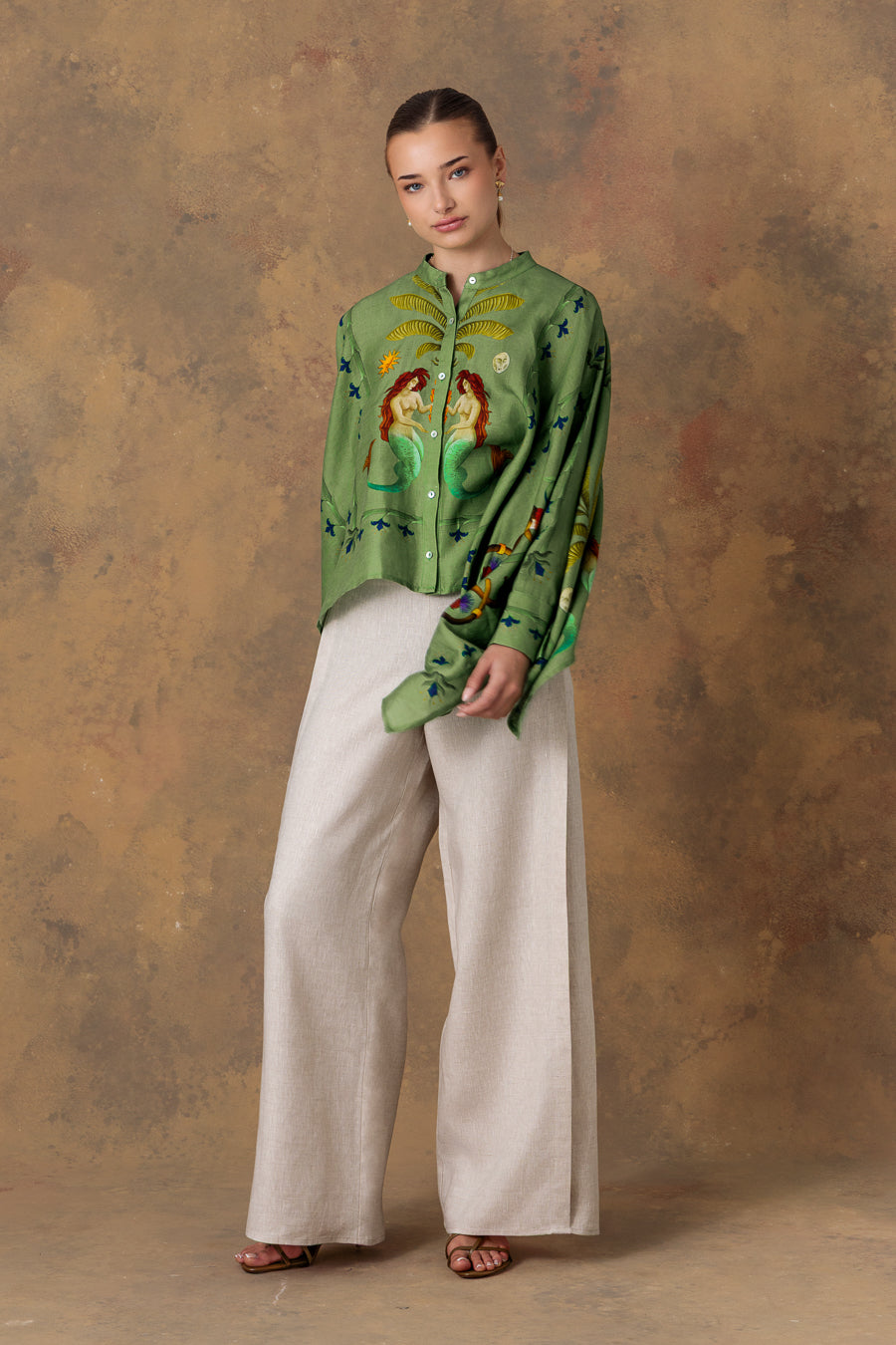 Women's blouse dionisio green