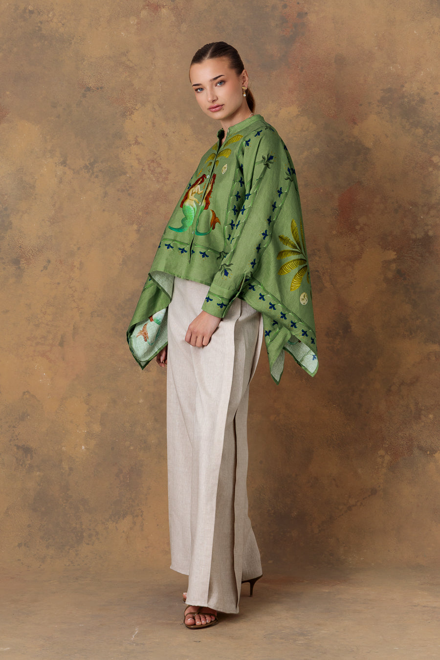 Women's blouse dionisio green