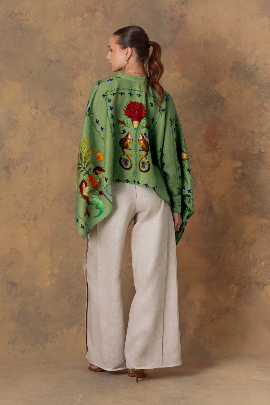 Women's blouse dionisio green