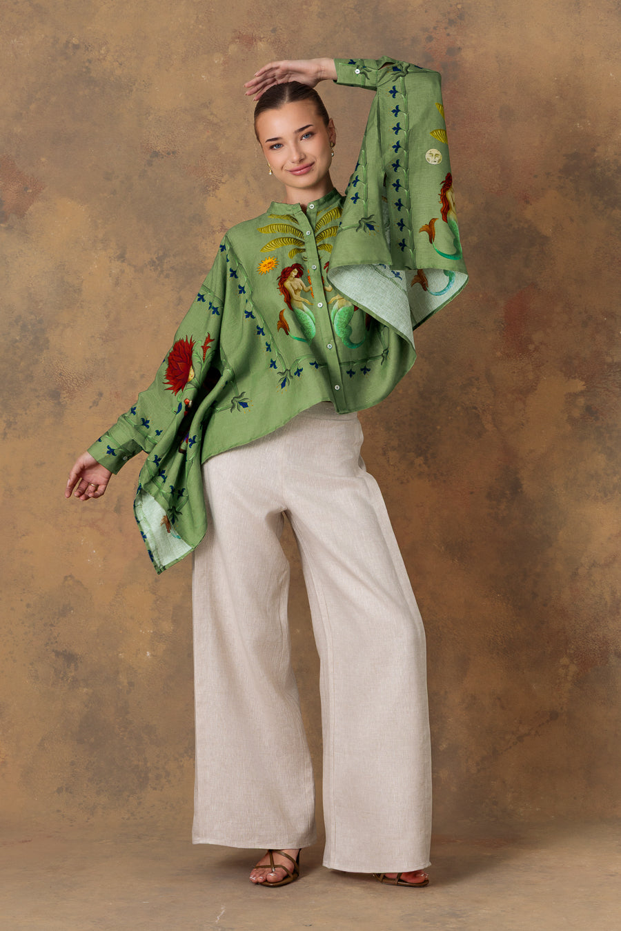 Women's blouse dionisio green