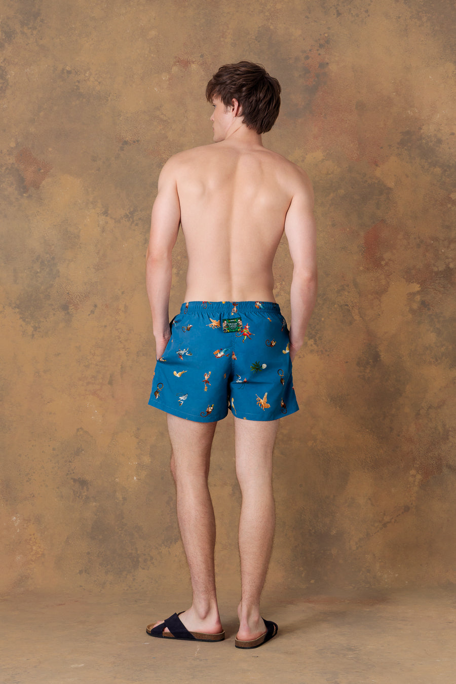 Bañador azul para hombre delphos
