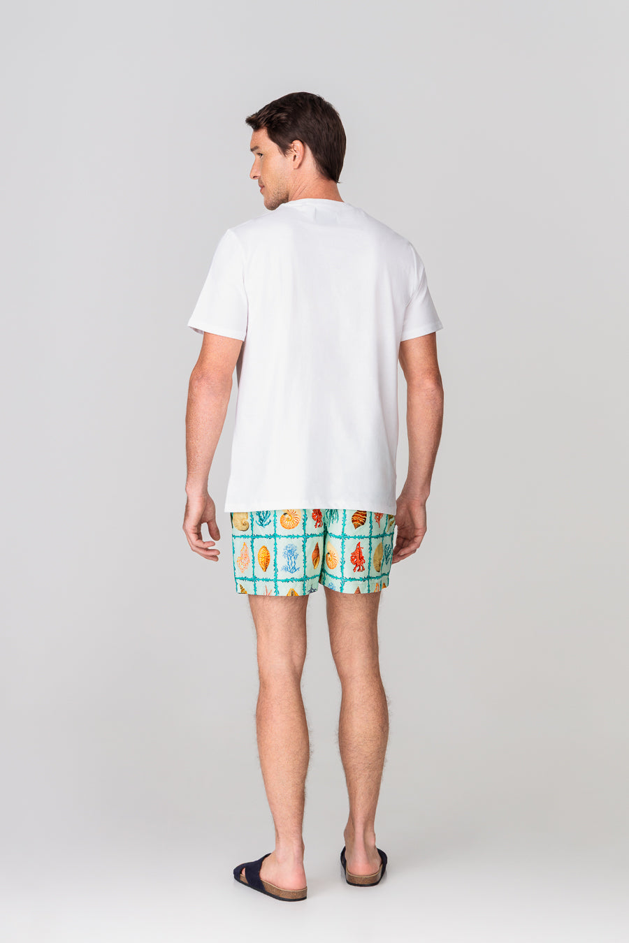 men’s cotton t-shirt pocket tambor white