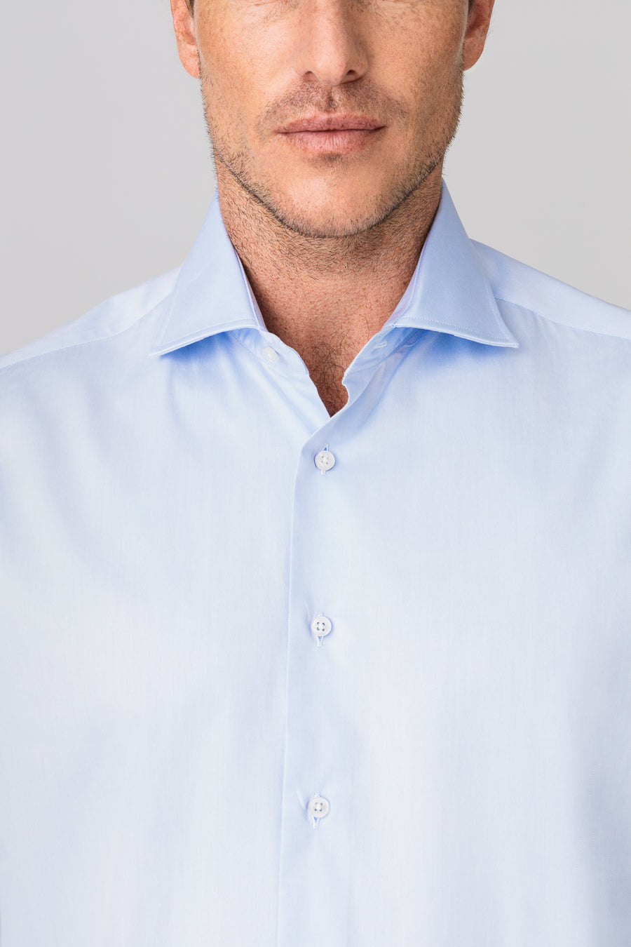 men’s cotton shirt blue