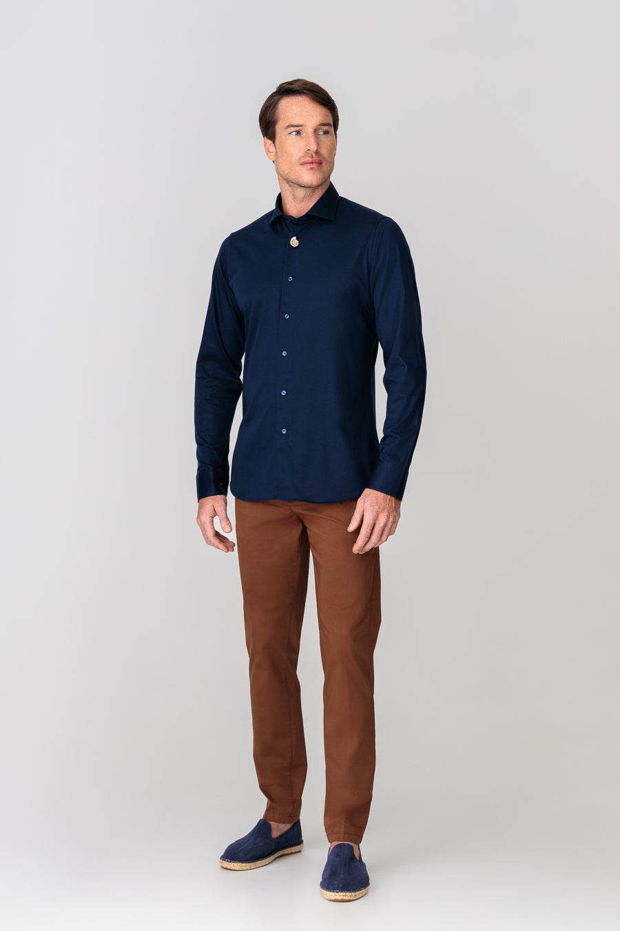 camisa algodón para hombre jersey