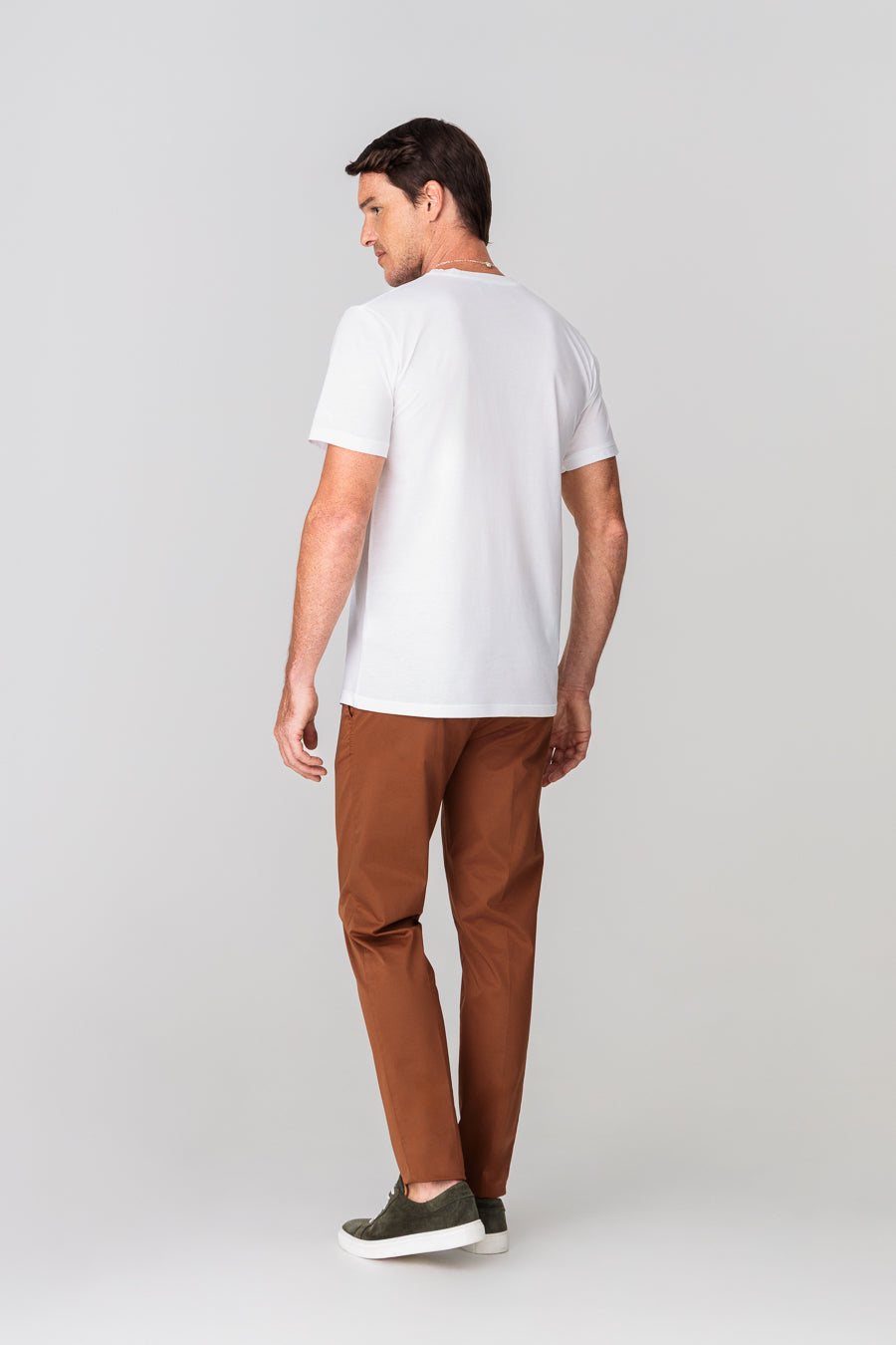 men’s cotton t-shirt white basic