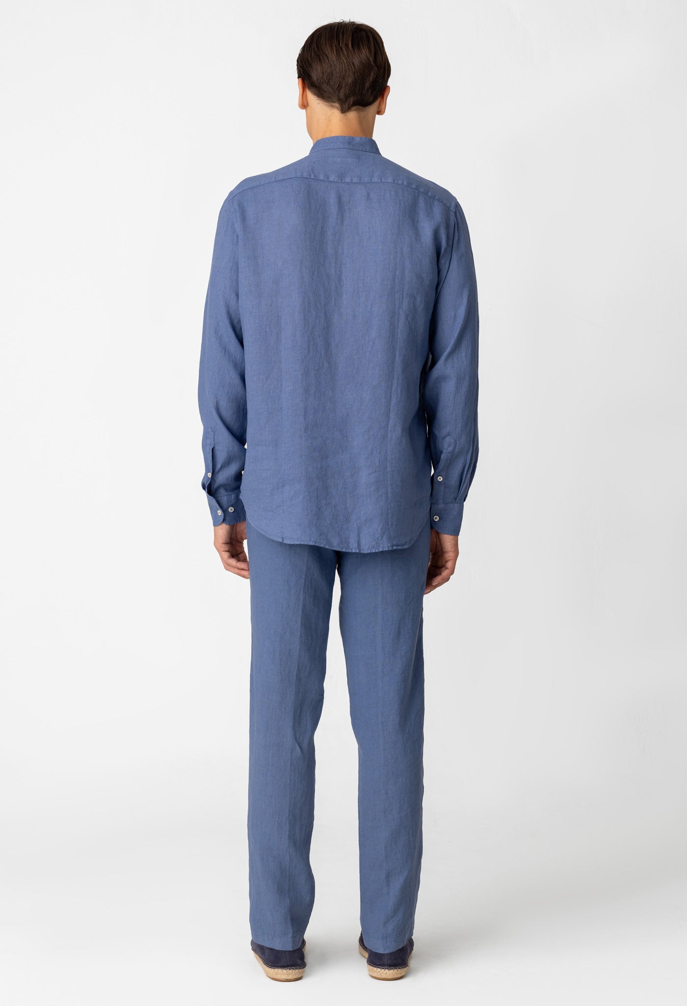 basic linen shirt mao jeans