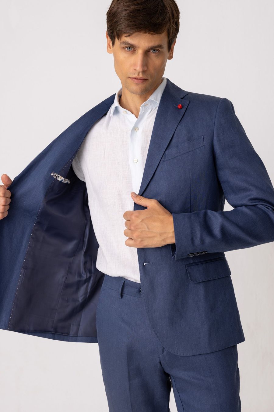 traje vittorio azul para hombre