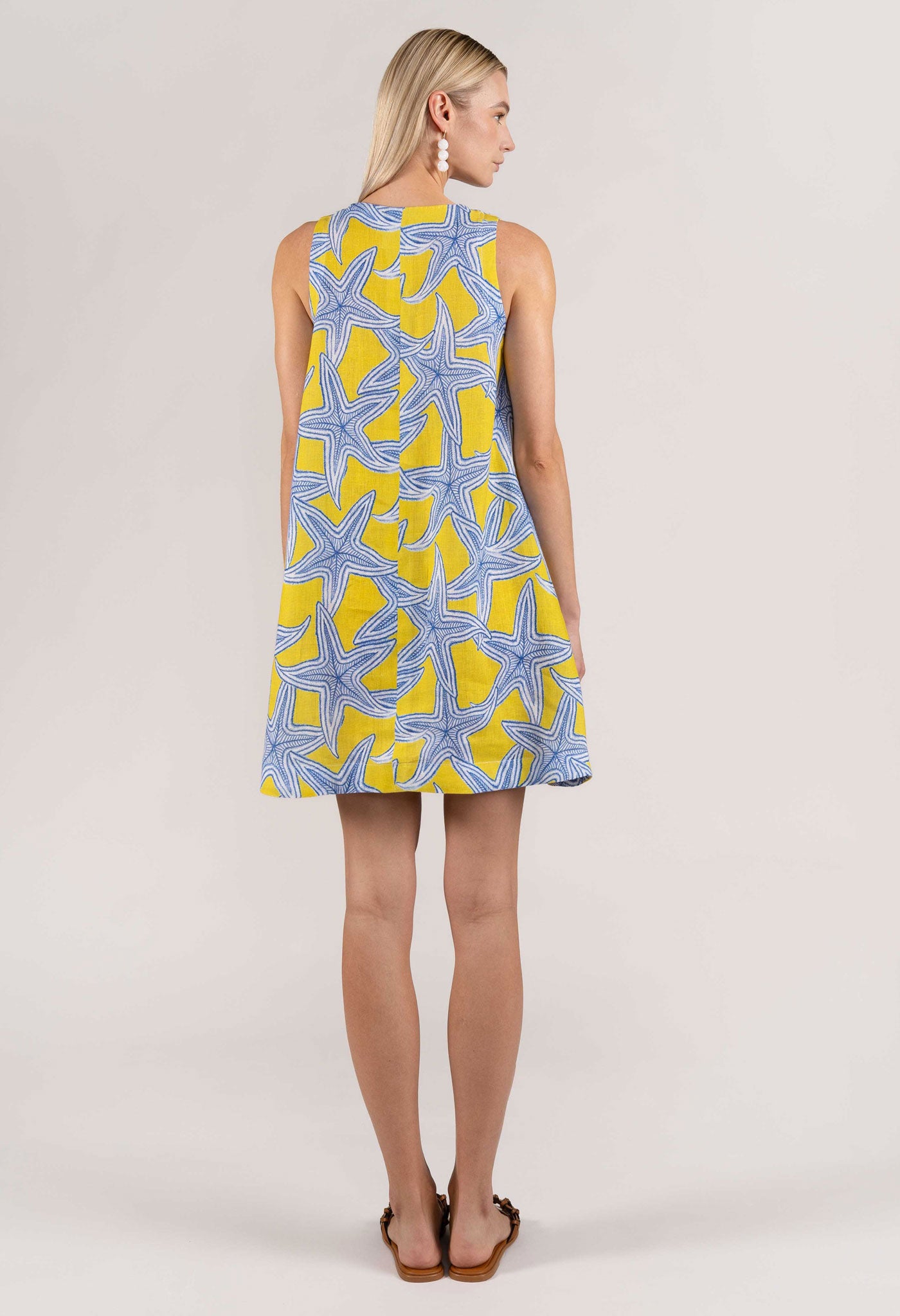 vestido corto stelle amarillo