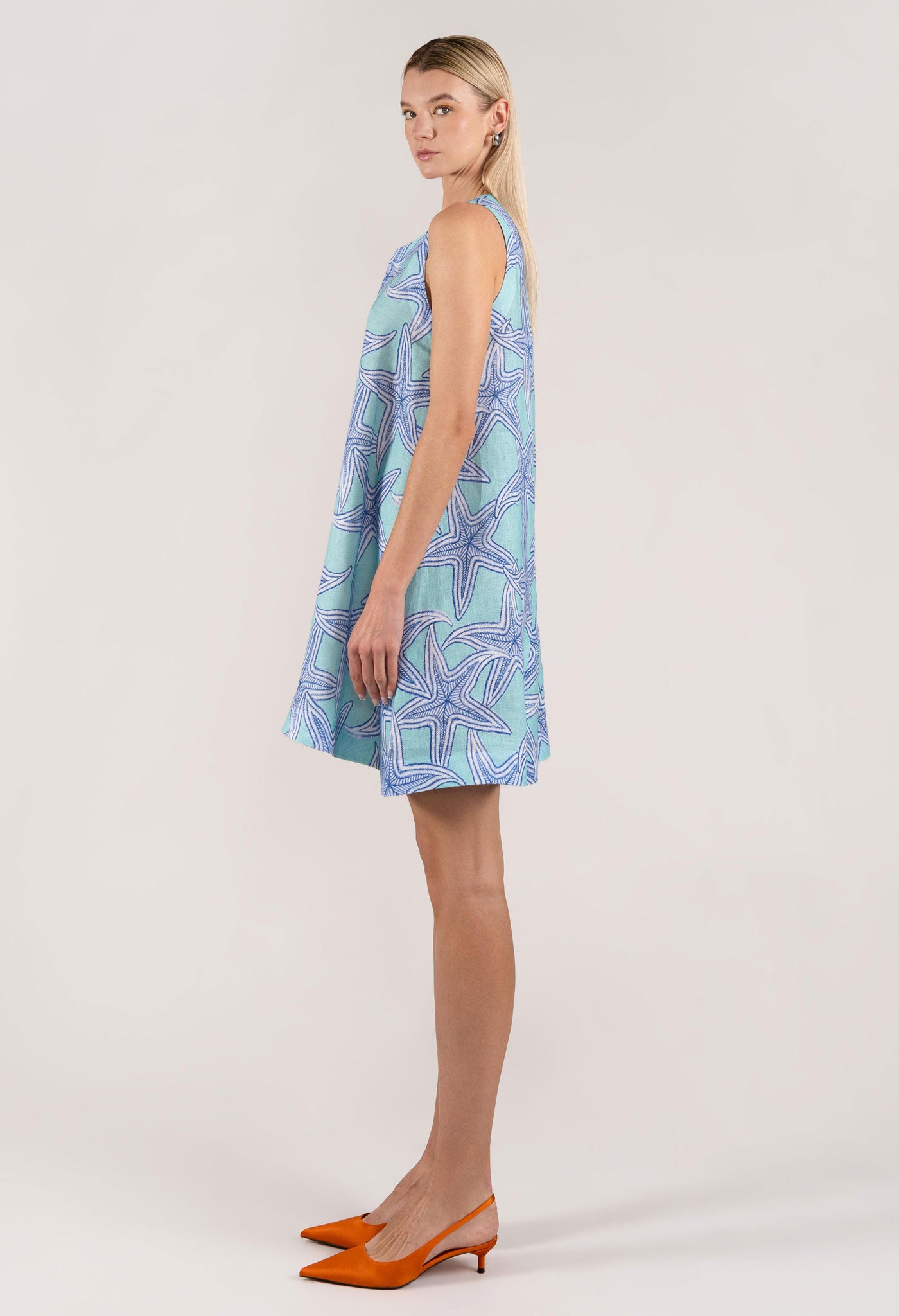 short turquoise stelle dress
