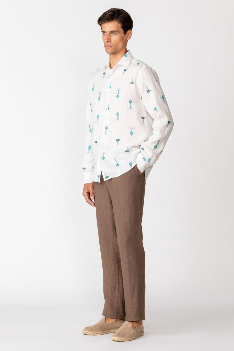 camisa lino para hombre verne