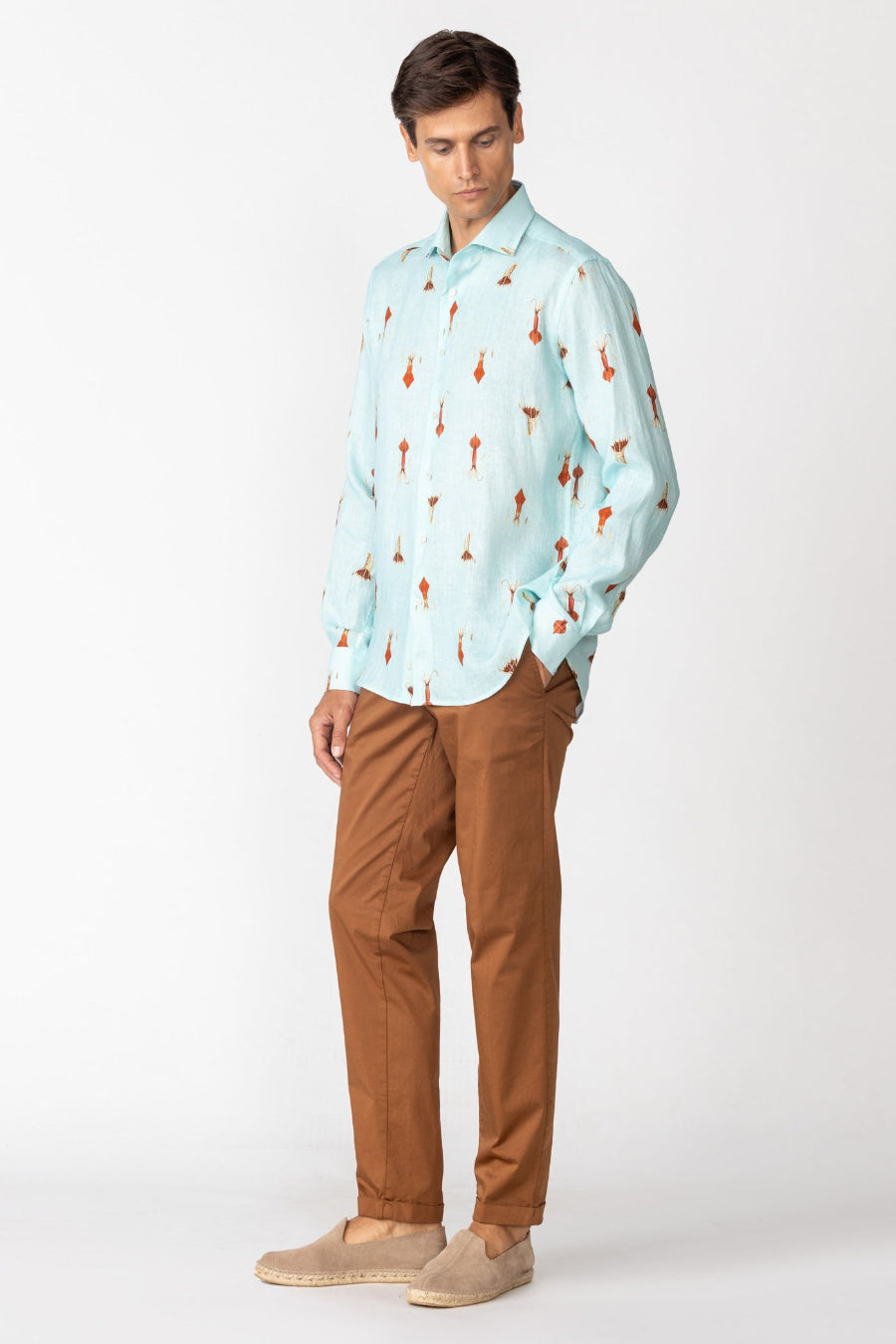 camisa lino para hombre verne