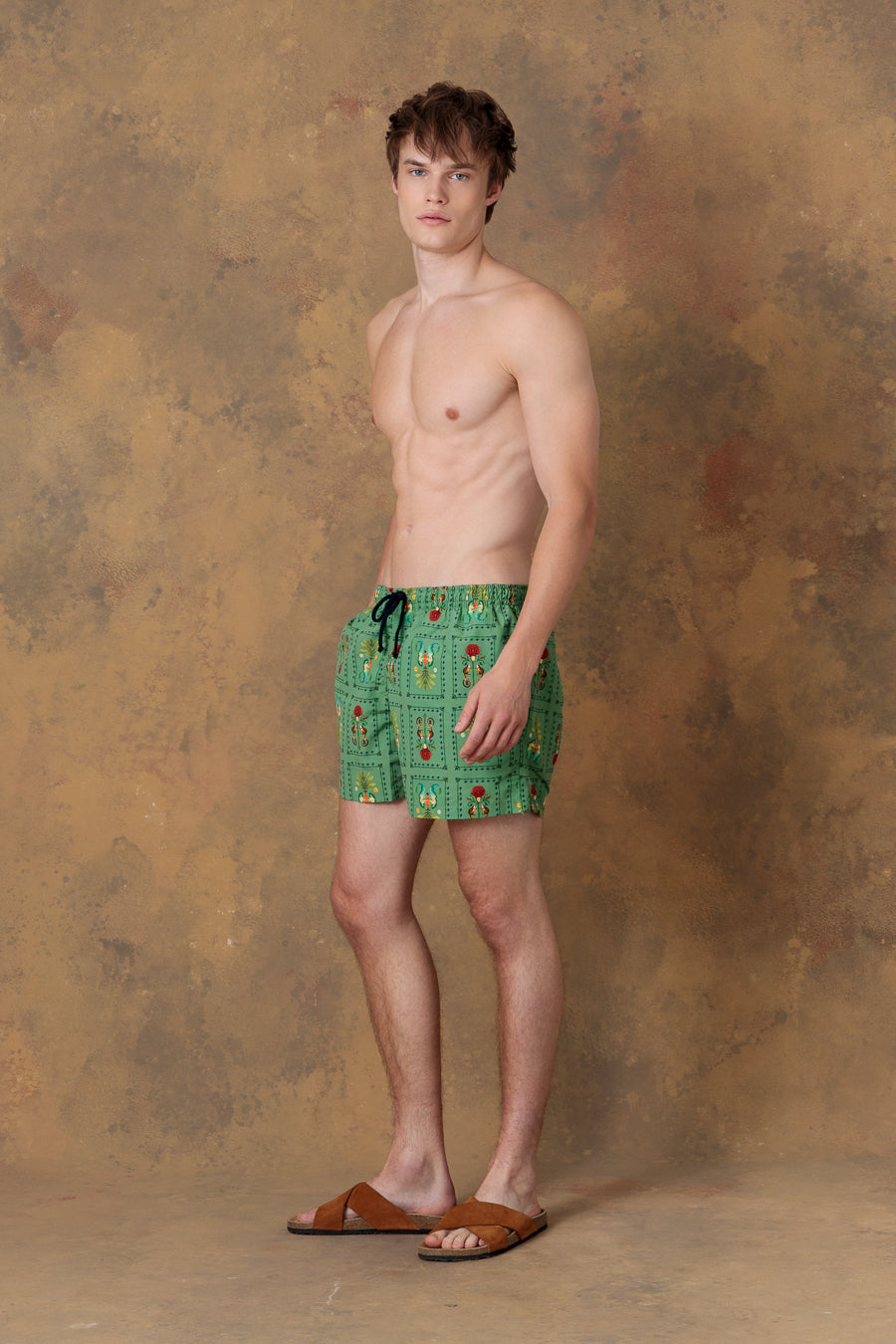 Bañador dionisio verde para hombre