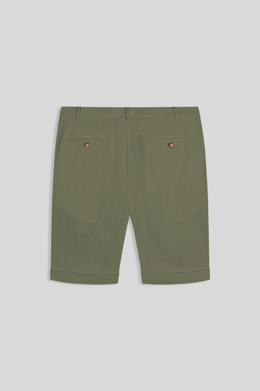 Bermuda de lino para hombre verde