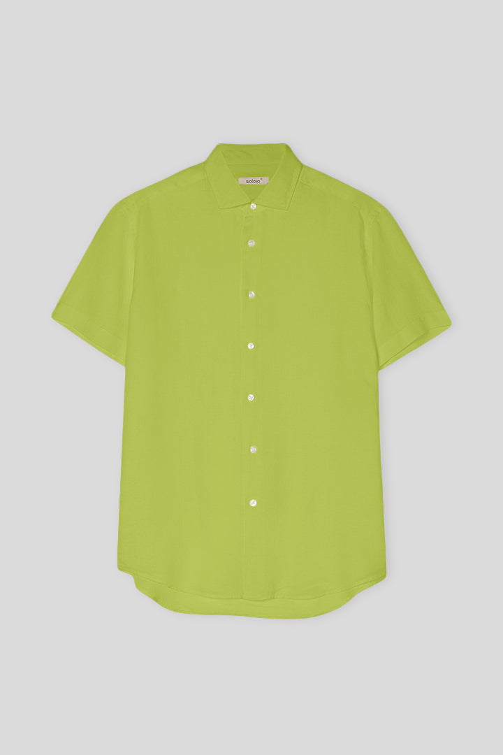 Camisa de lino para hombre lima